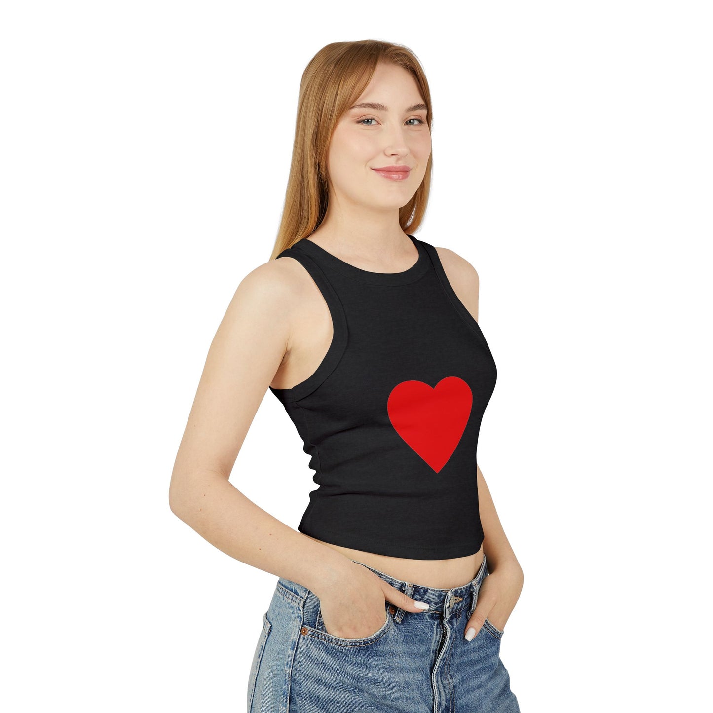 Chic Women's Racer Tank Top, Summer Fashion, Crop Top, Sportswear, Trendy Activewear, Versatile Layering Piece