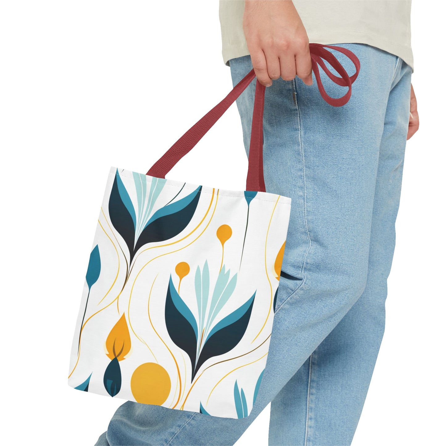 Contemporary Botanical Design Tote Bag