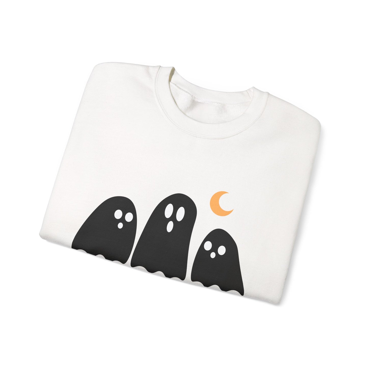 Kawaii Ghost Halloween Unisex Crewneck Sweatshirt