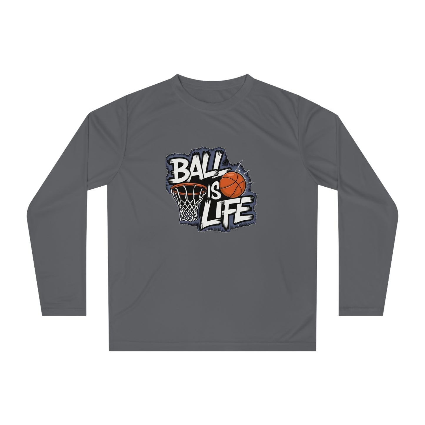 Basketball Long Sleeve Performance Shirt | Moisture-Wicking