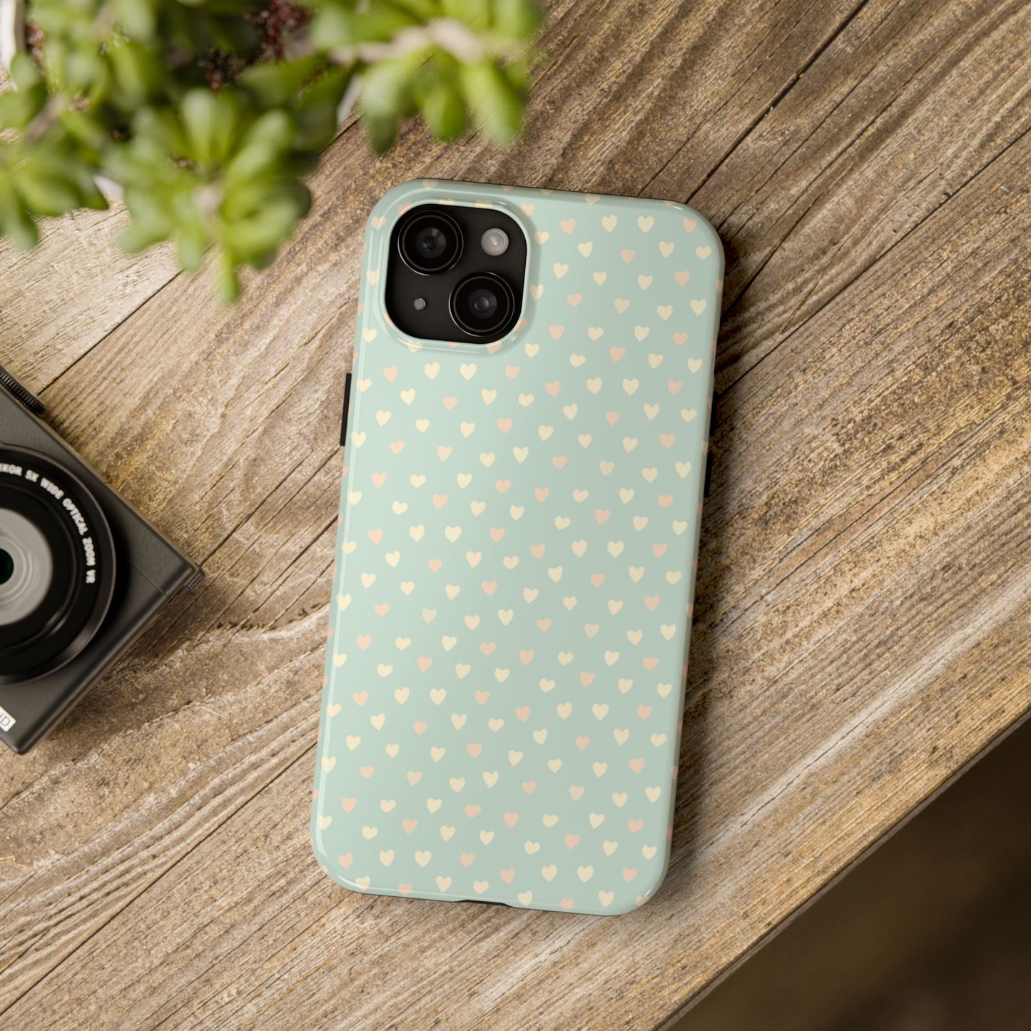 Phone Case With Heart Pattern