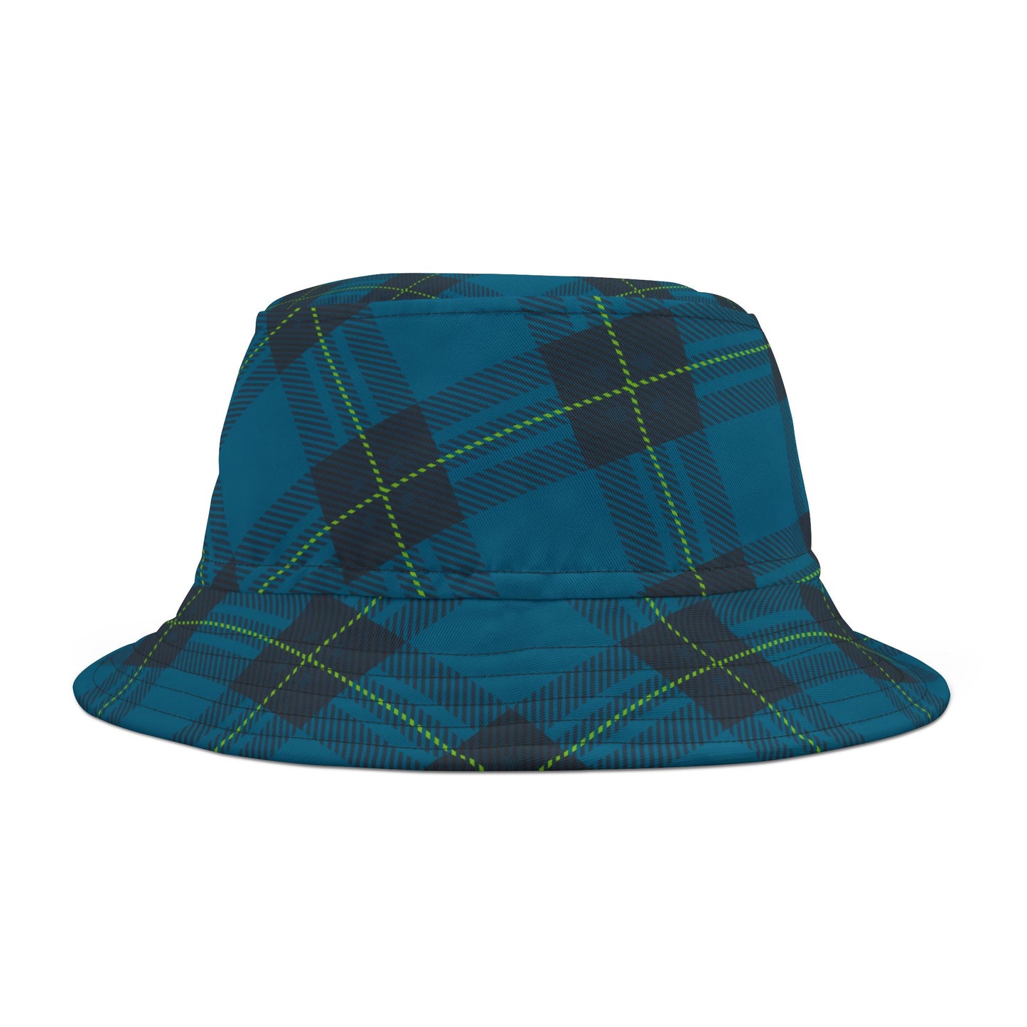 Blue Plaid Bucket Hat