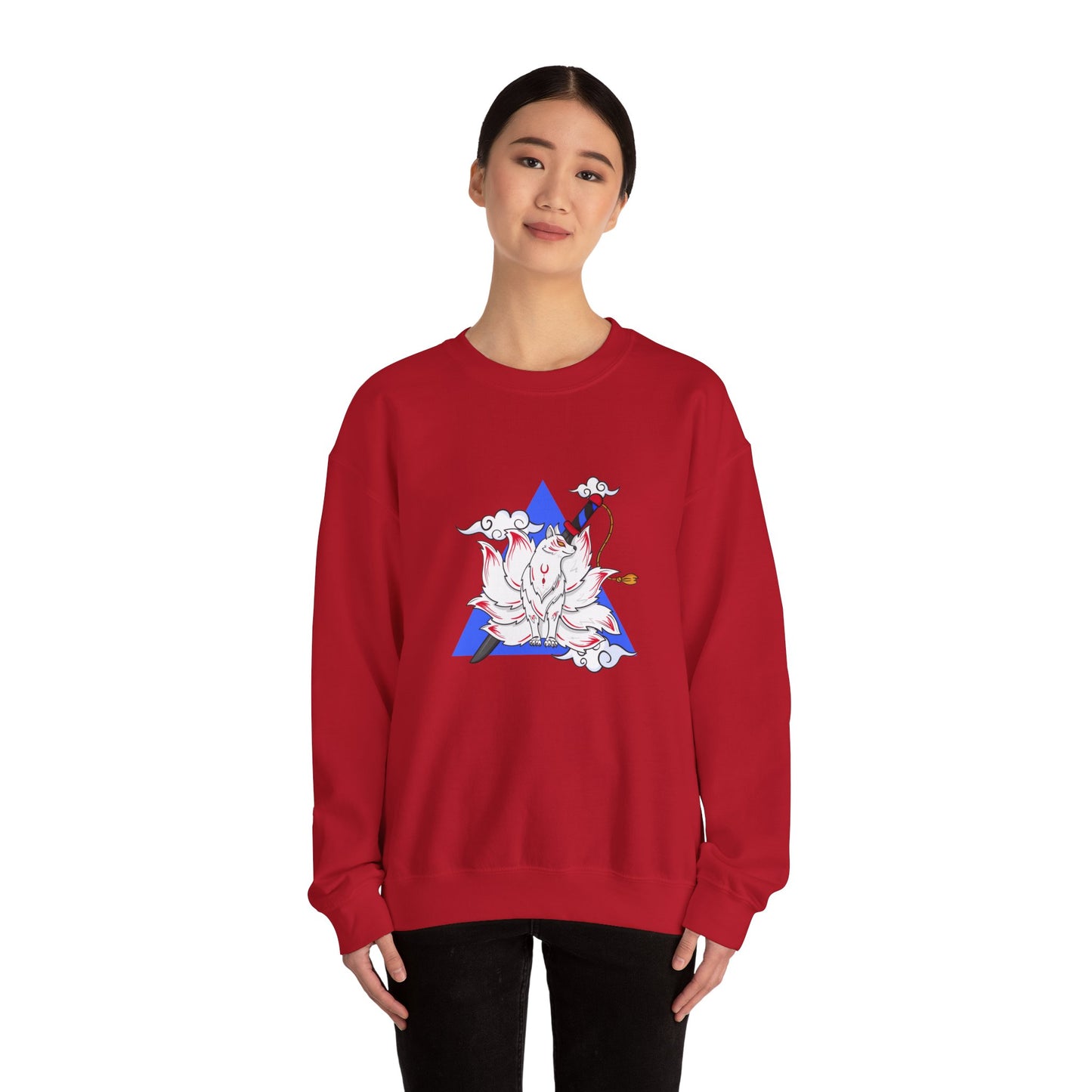 Anime Fox Spirit Unisex Crewneck Sweatshirt