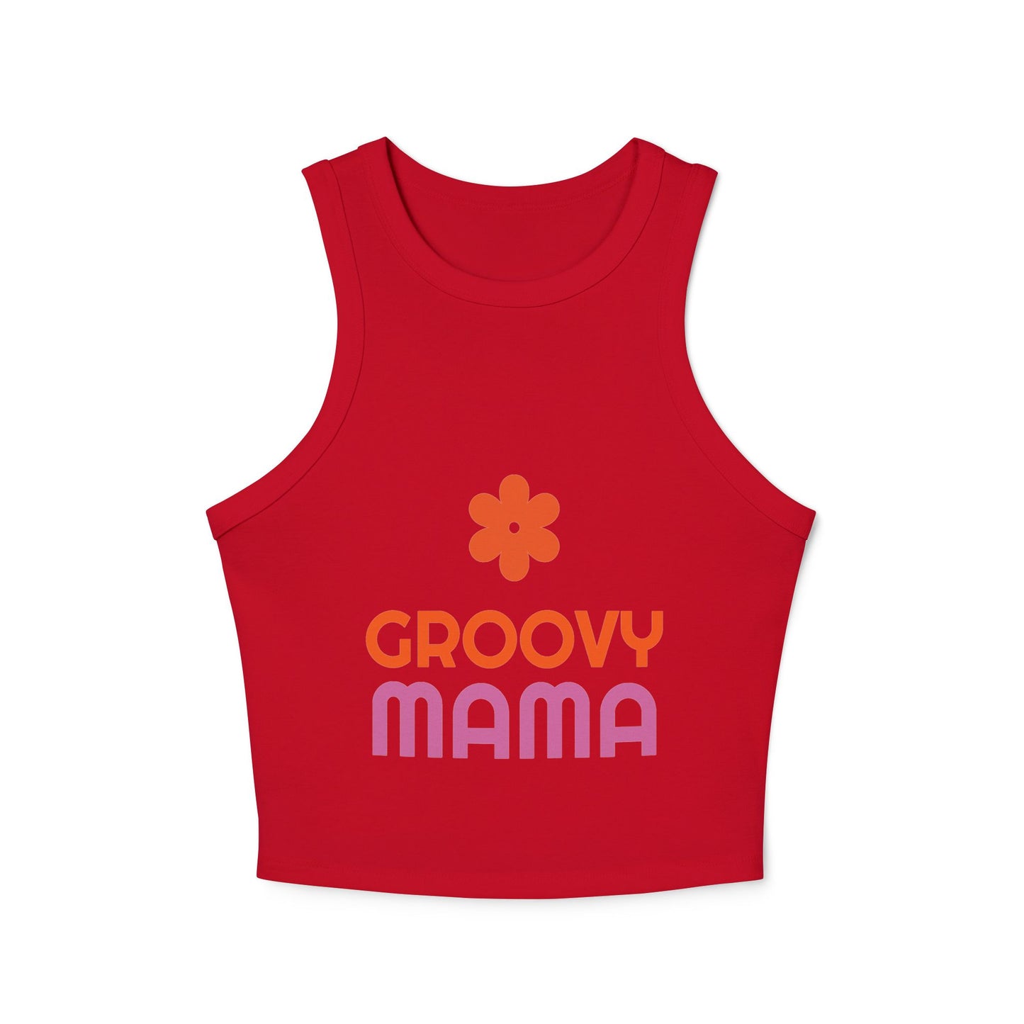 Groovy Mama Racer Tank – Trendy Summer Top