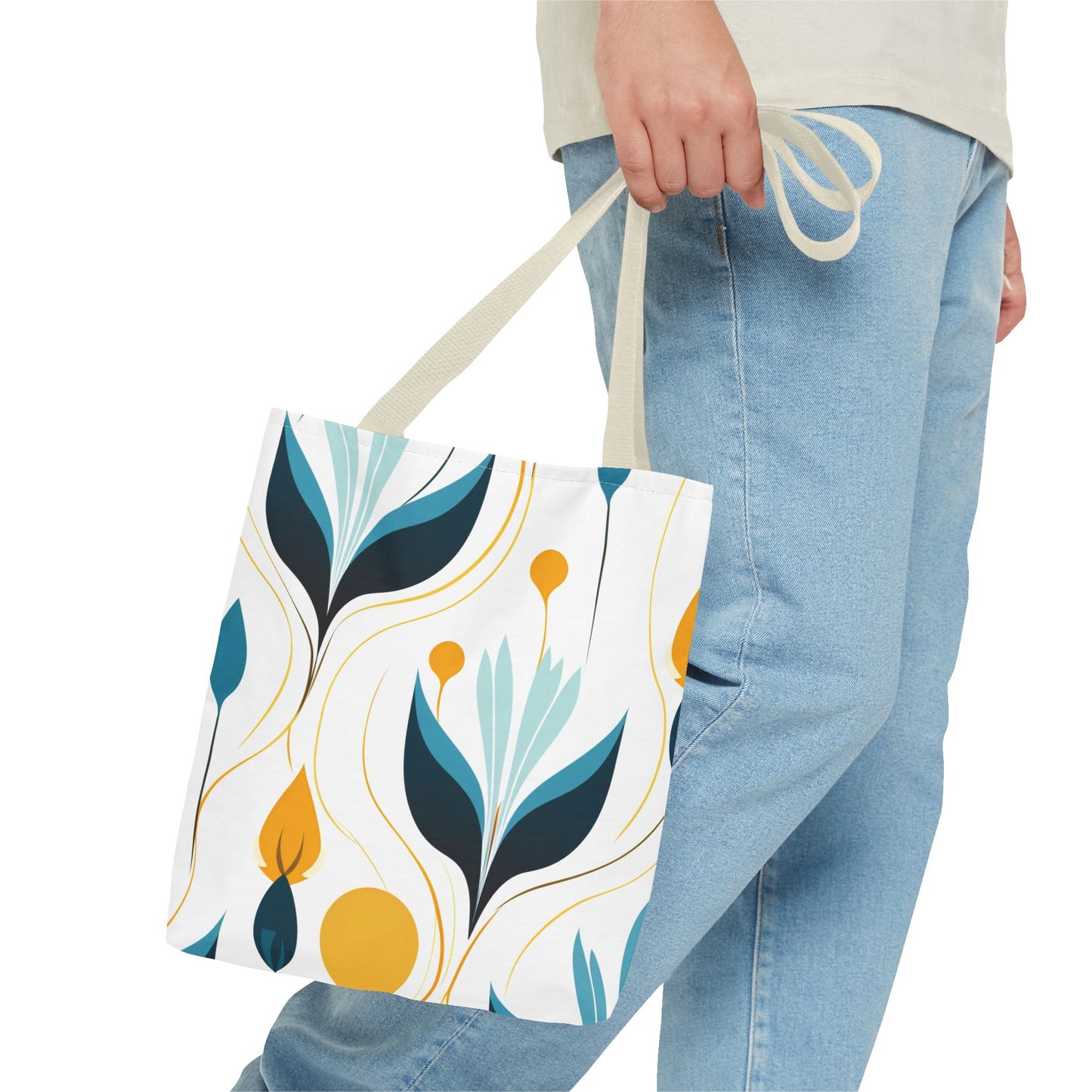 Contemporary Botanical Design Tote Bag