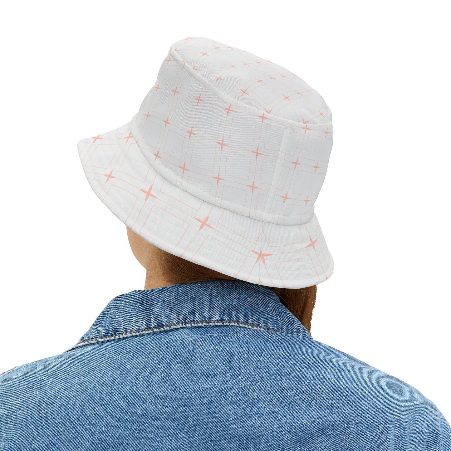 Bucket Hat With Star Pattern
