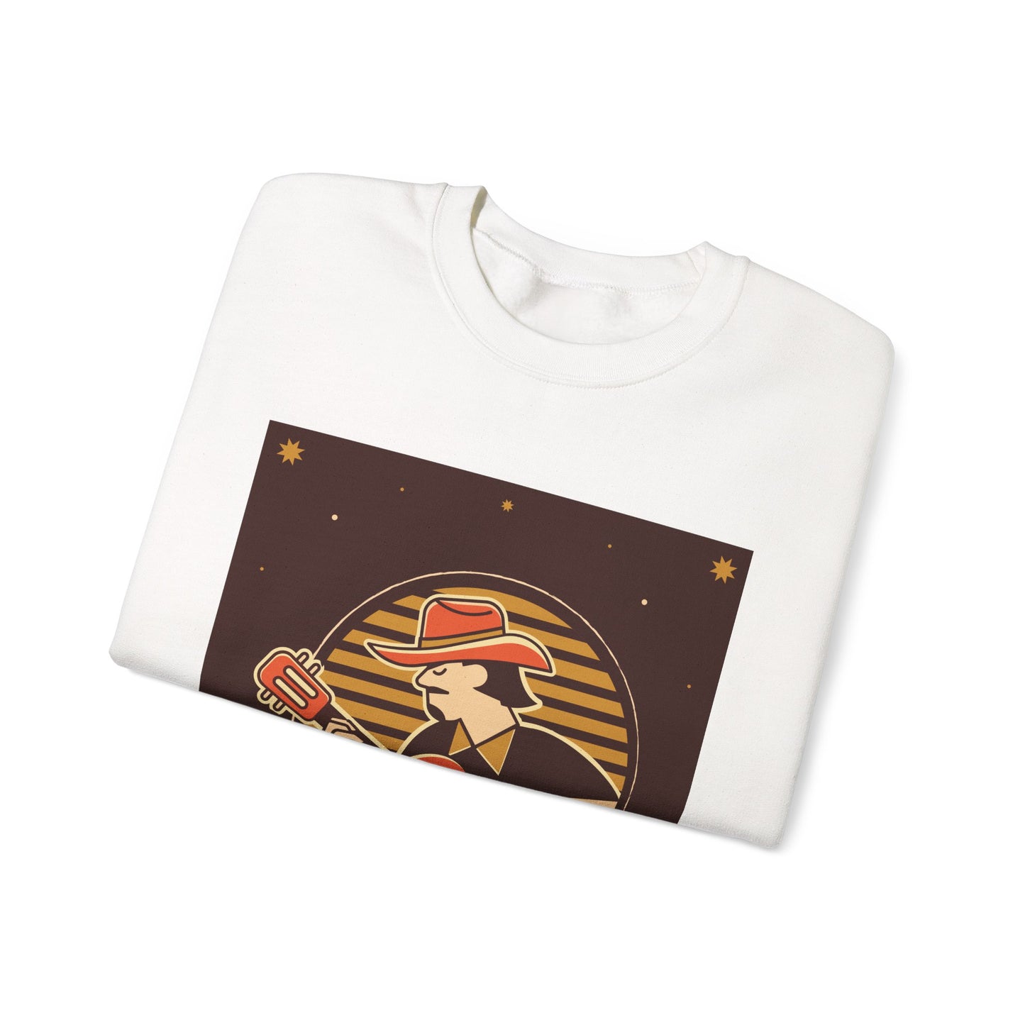 Retro Musician Graphic Unisex Crewneck Sweatshirt