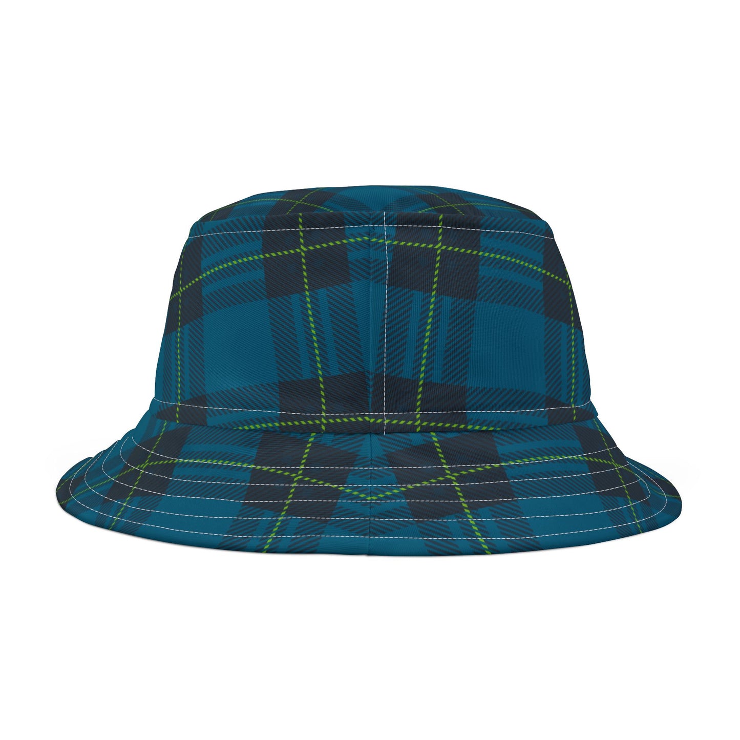 Blue Plaid Bucket Hat