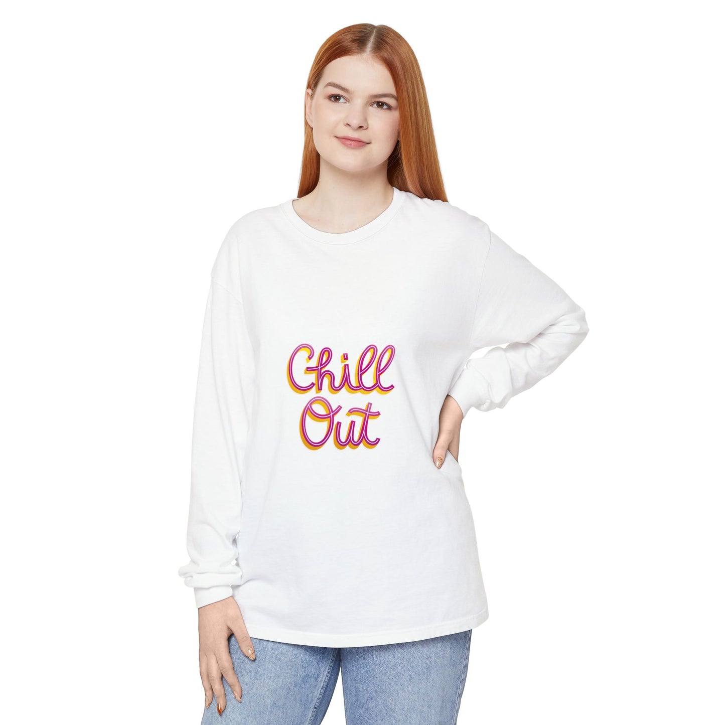 Unisex Garment-dyed Long Sleeve T-Shirt