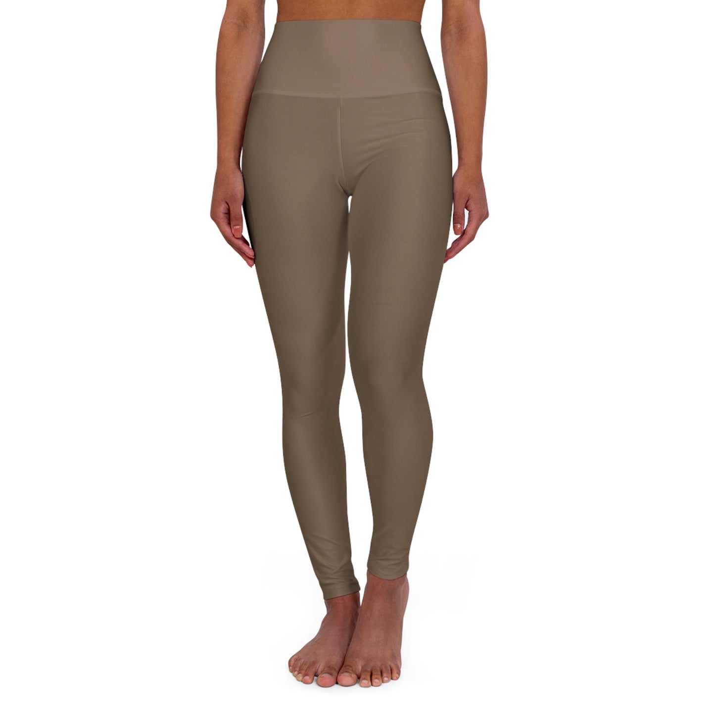 High Waisted Tan Yoga Legging for Women
