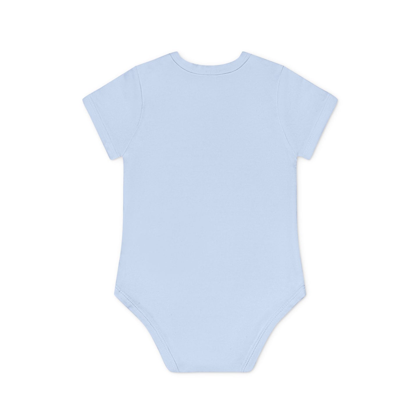 Baby Navy Blue Short Sleeve Dinosaur Bodysuit
