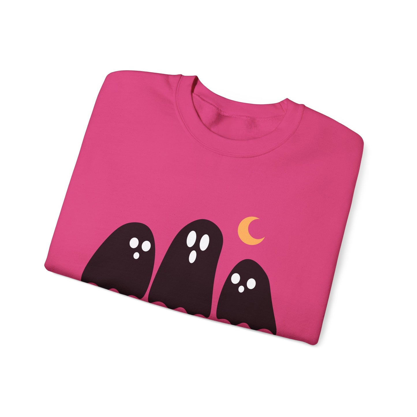 Kawaii Ghost Halloween Unisex Crewneck Sweatshirt
