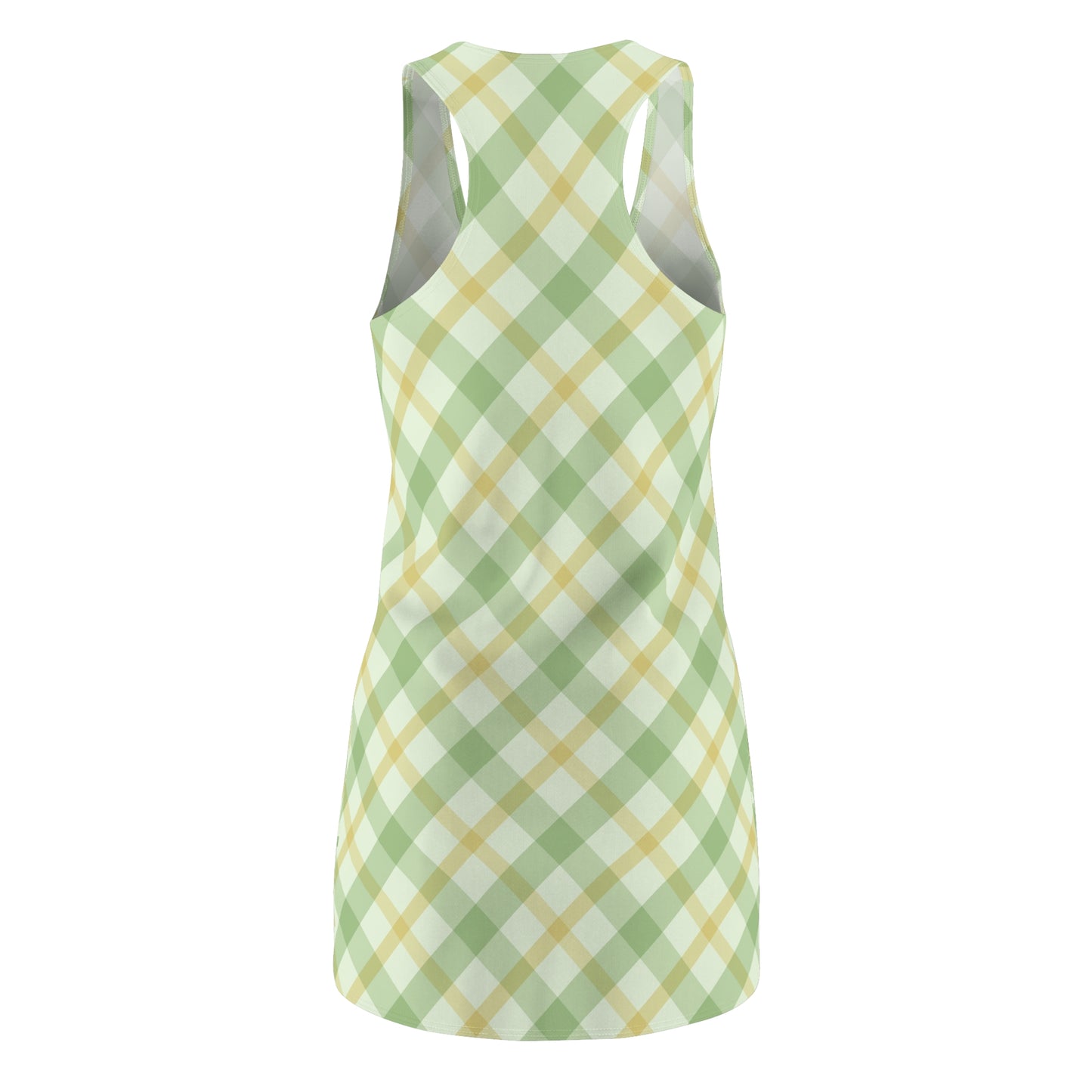 Spring Vibe Women's Racerback Dress – Casual Plaid Summer Dress