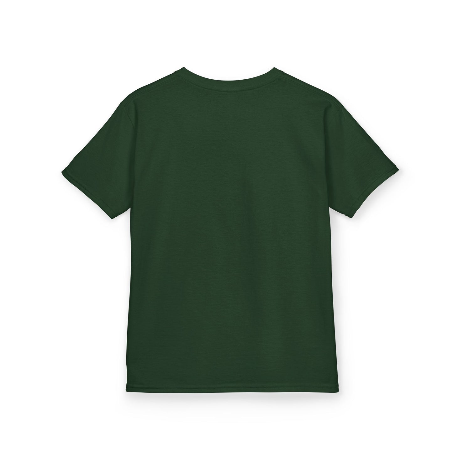 Kids Heavy Cotton Teal T-Shirt with a Graphic Design