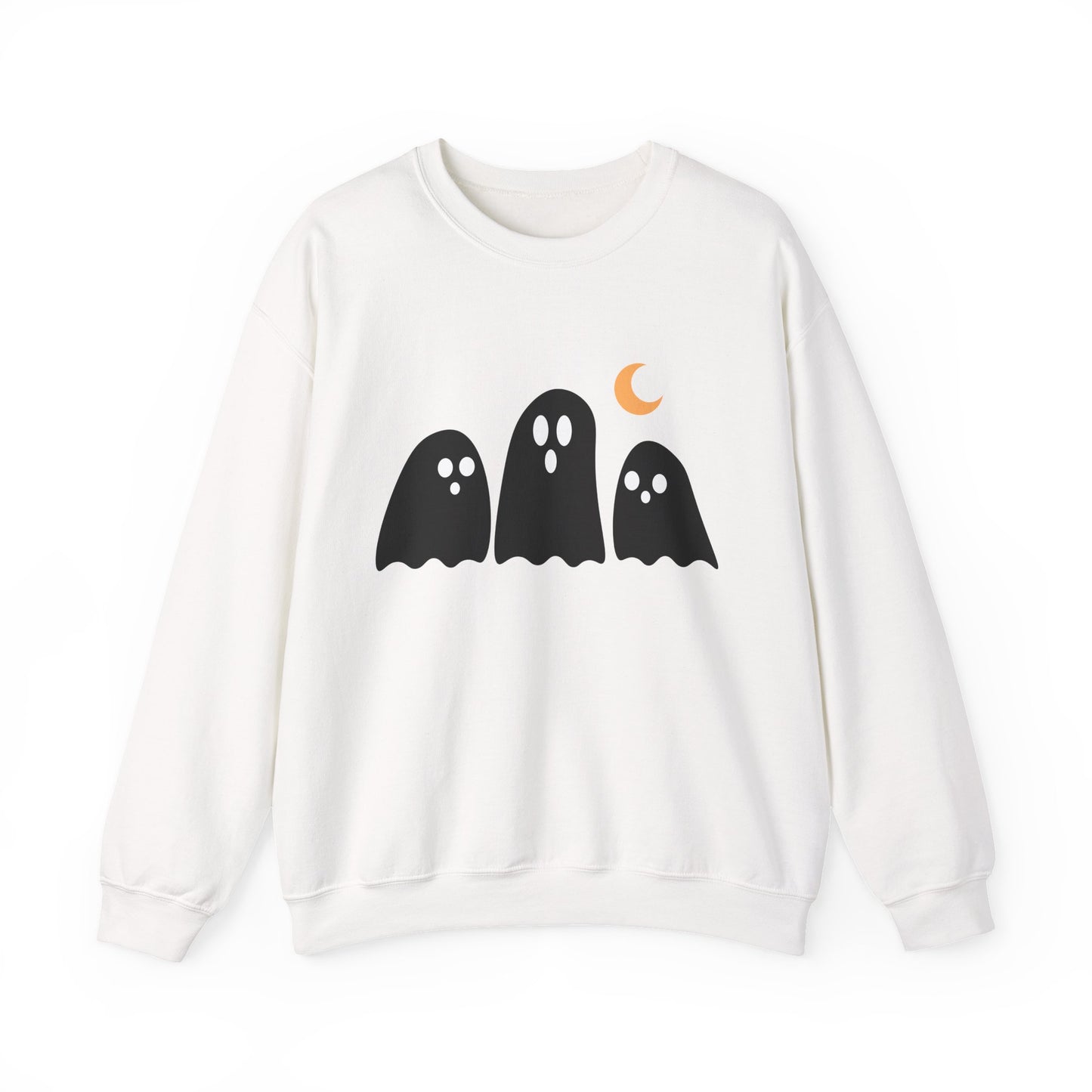 Kawaii Ghost Halloween Unisex Crewneck Sweatshirt