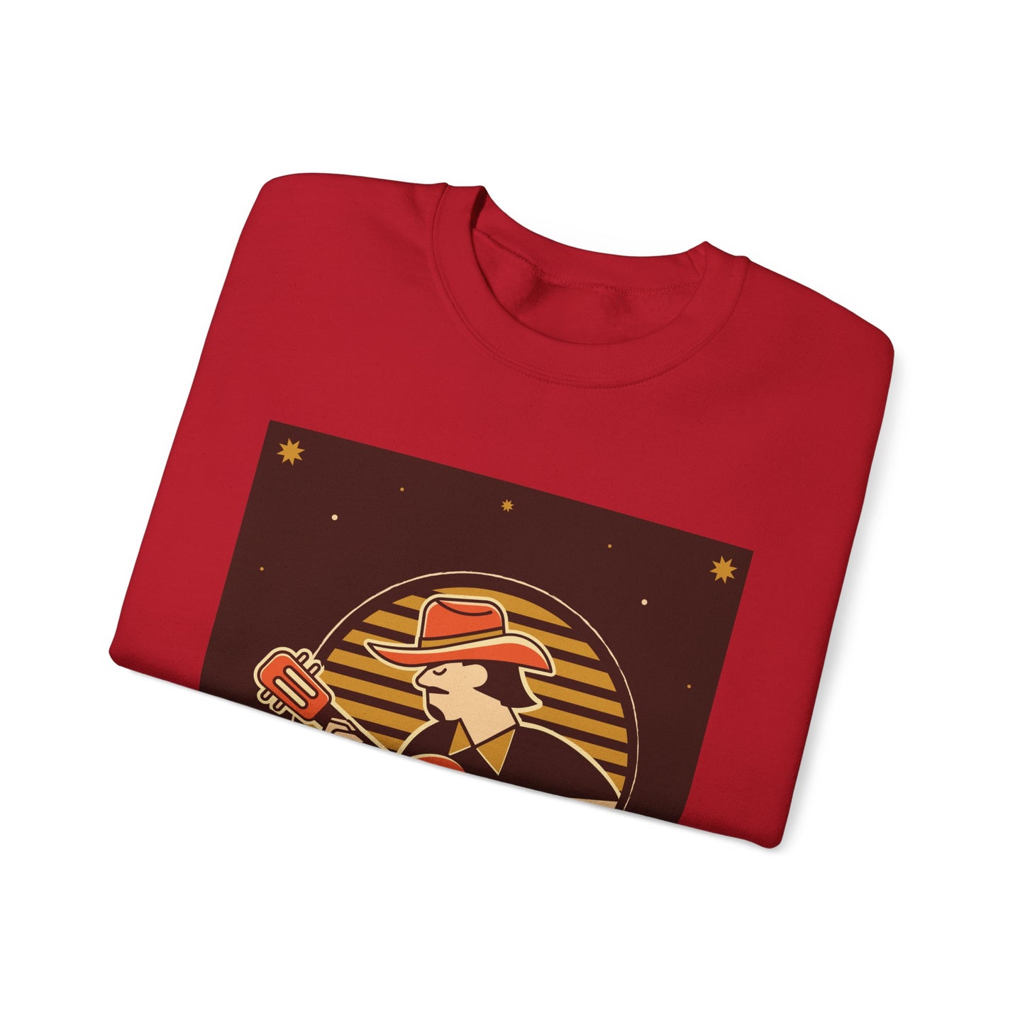Retro Musician Graphic Unisex Crewneck Sweatshirt