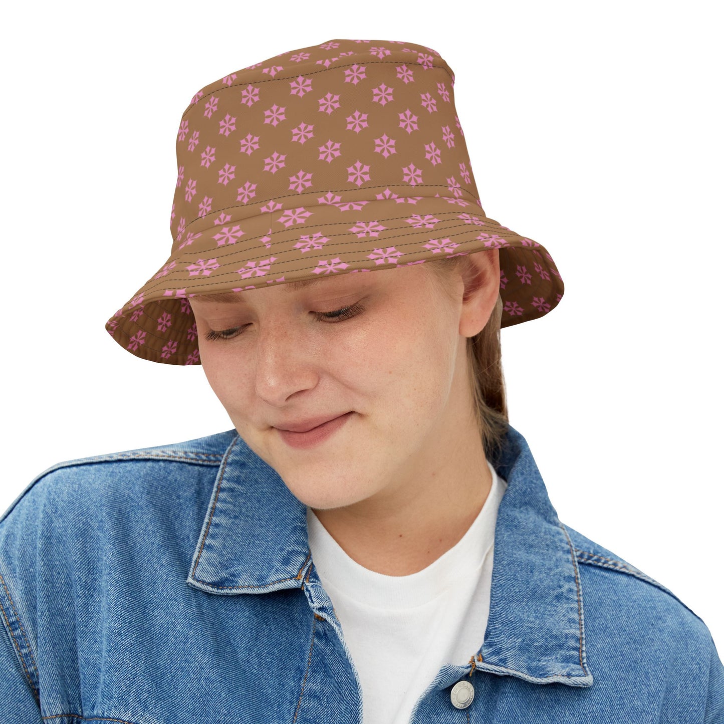 Vintage-Inspired Floral Bucket Hat – Lightweight Cotton