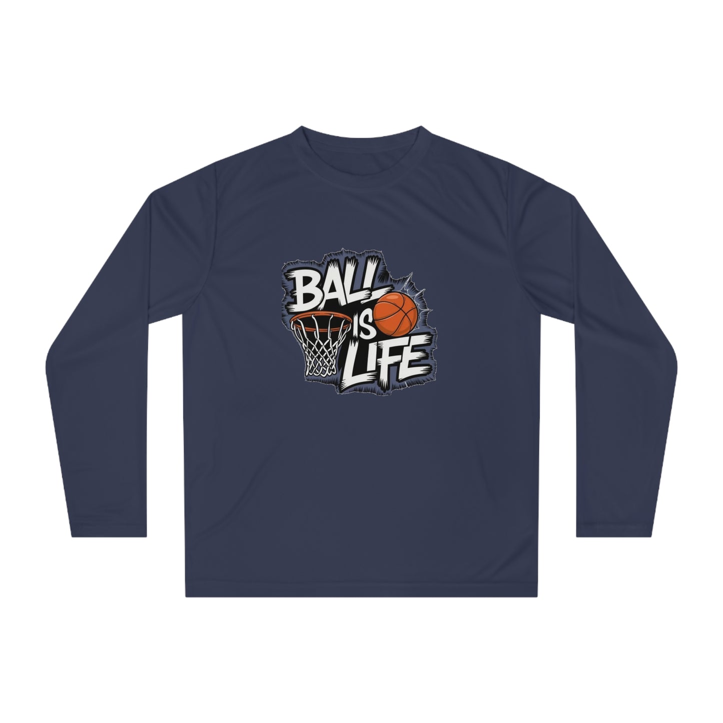 Basketball Long Sleeve Performance Shirt | Moisture-Wicking