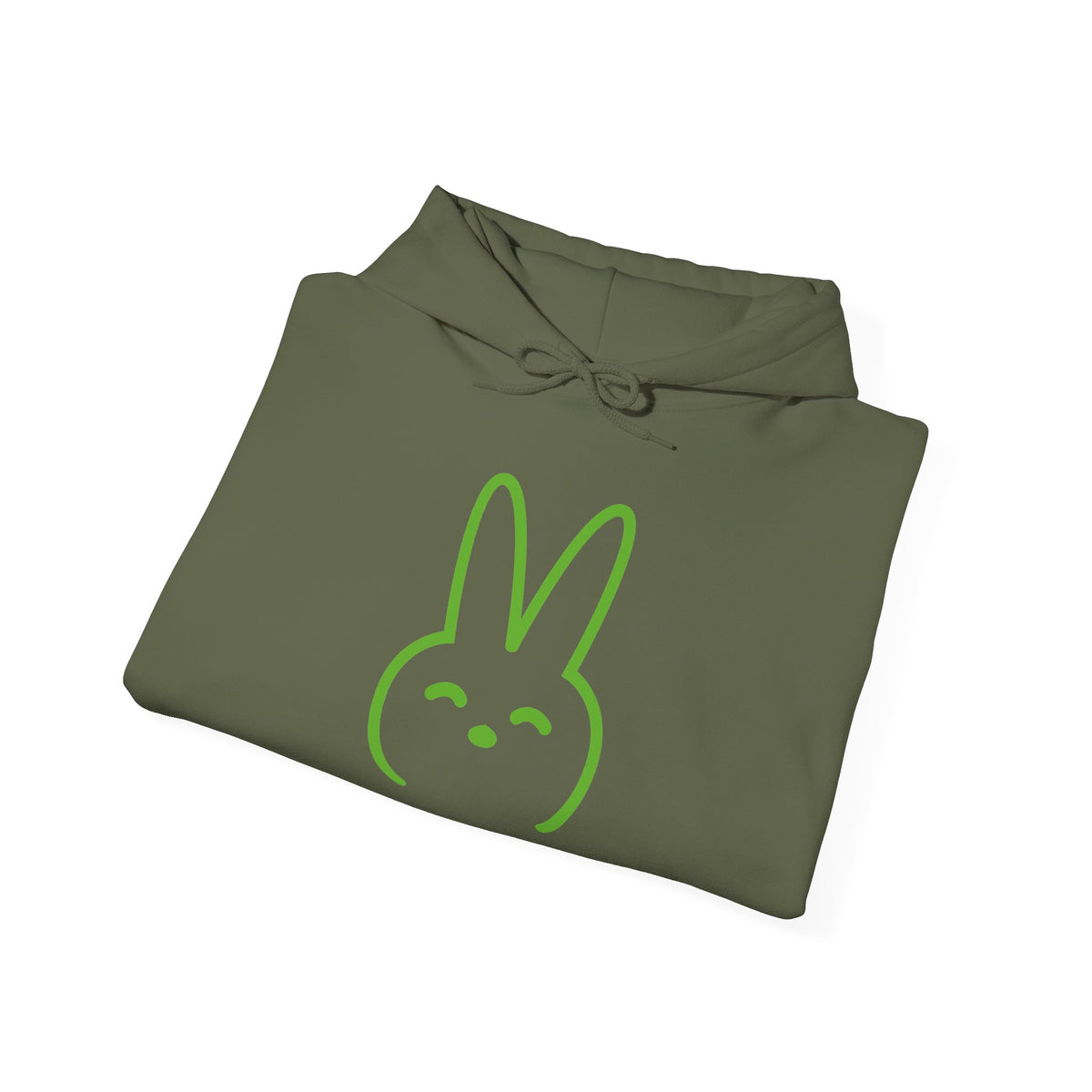 Minimalist Bunny Outline Unisex Heavy Blend Hoodie