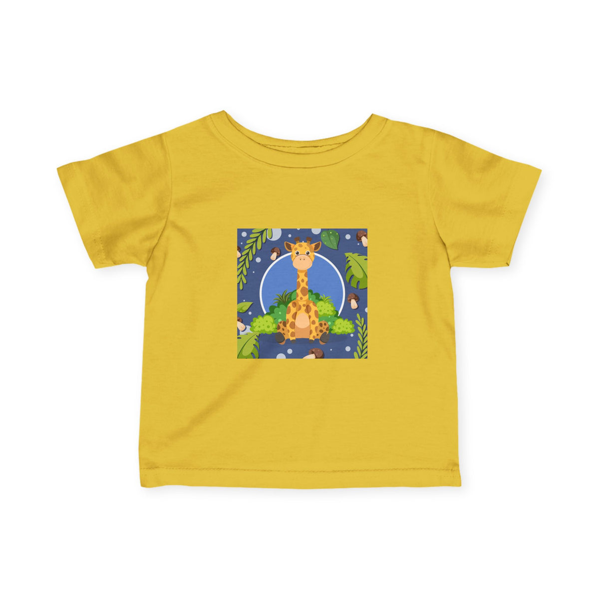 Cute Jungle Giraffe Kids Cotton T-Shirt