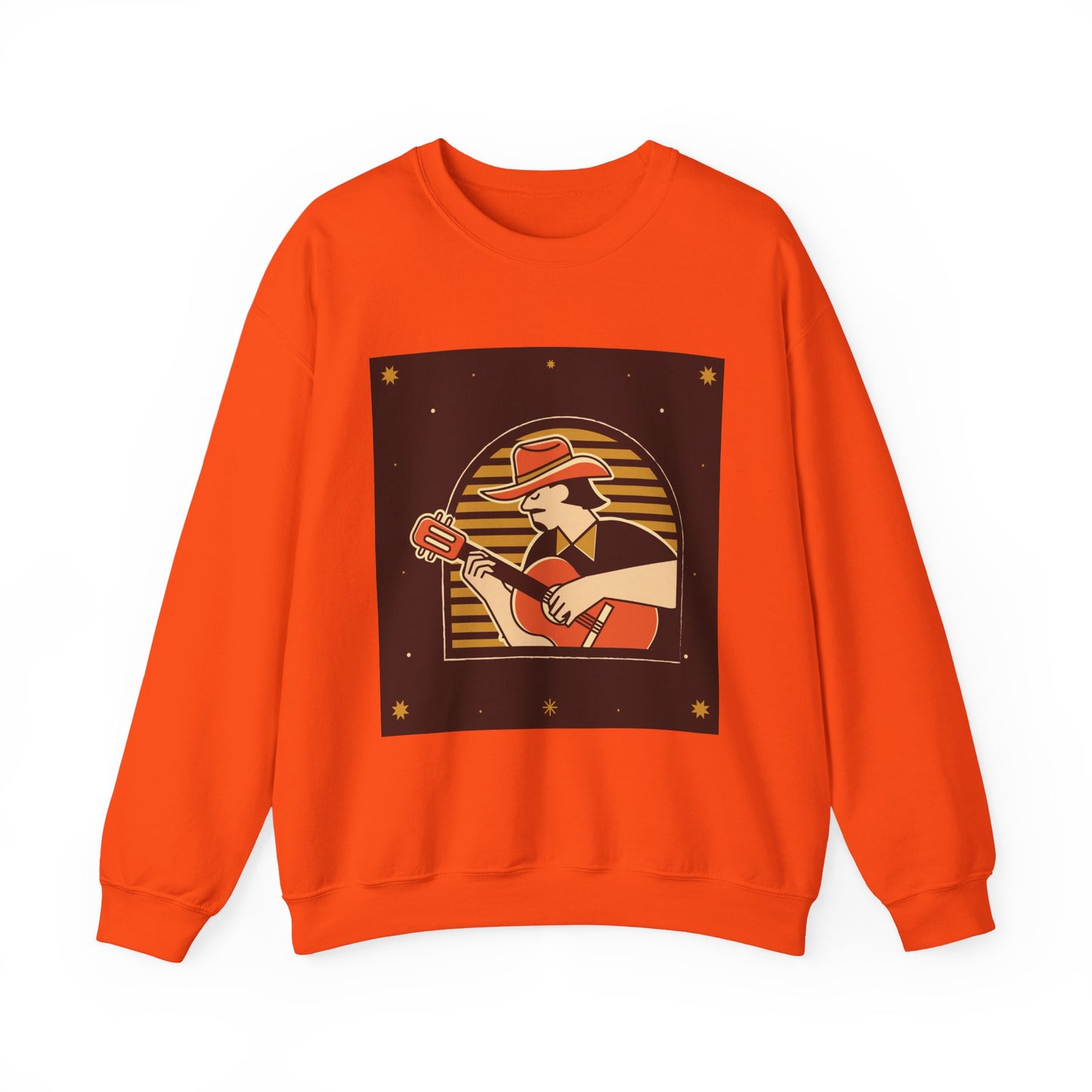 Retro Musician Graphic Unisex Crewneck Sweatshirt