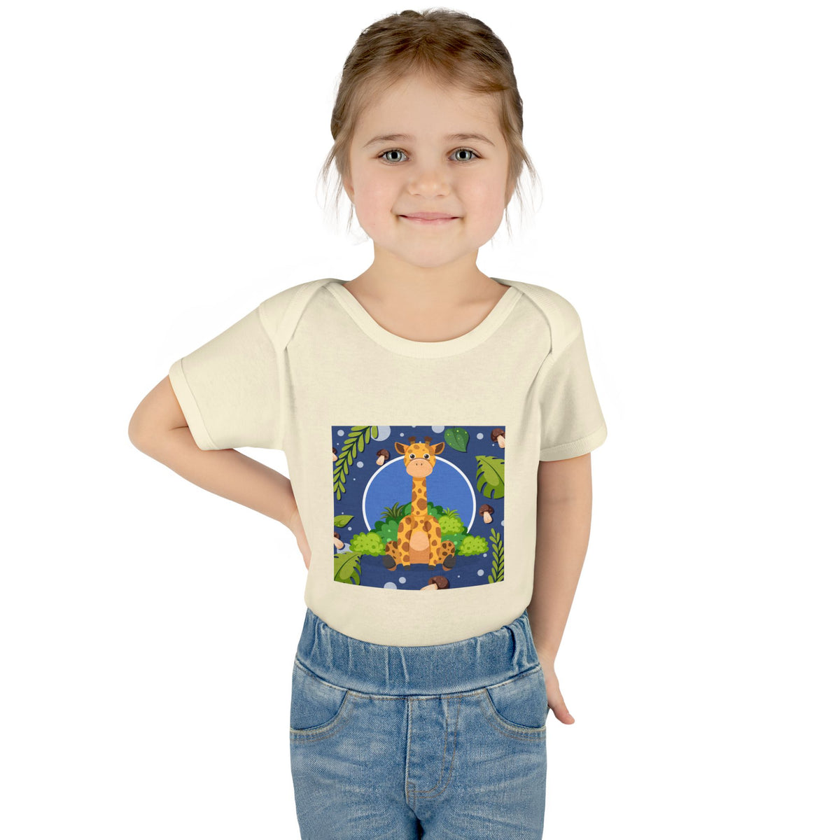 Adorable Giraffe Art Infant Romper