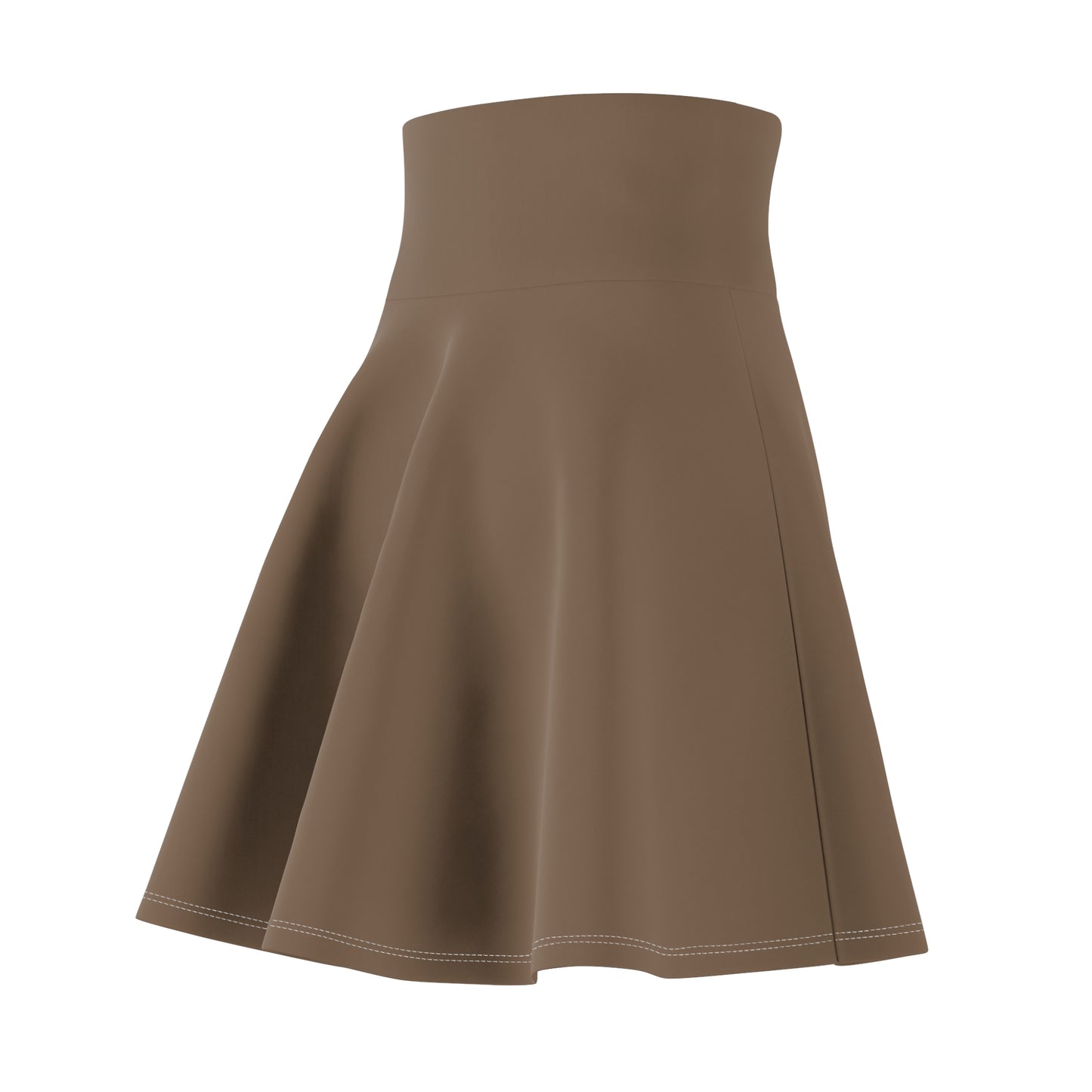 Women Skater Brown Skirt