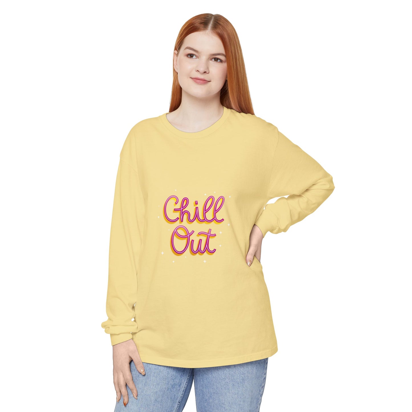 Unisex Garment-dyed Long Sleeve T-Shirt