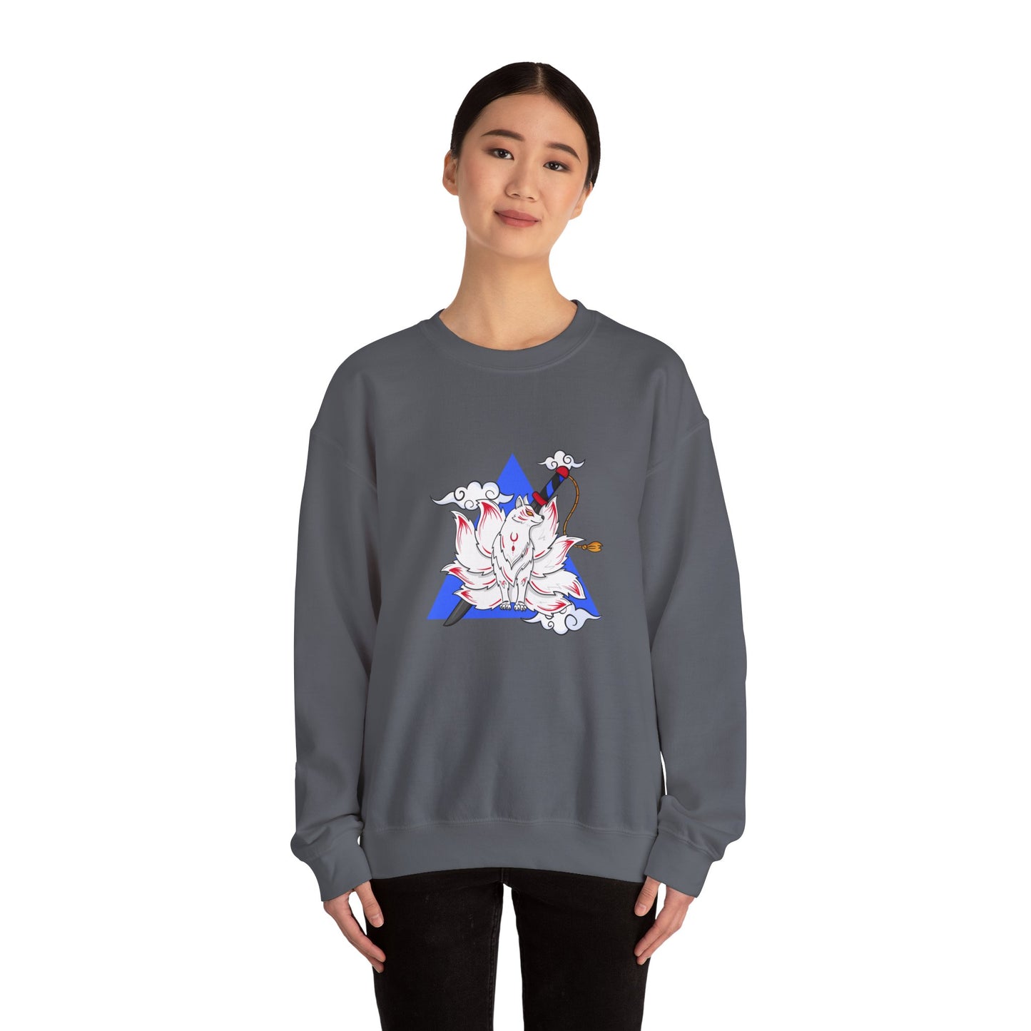 Anime Fox Spirit Unisex Crewneck Sweatshirt