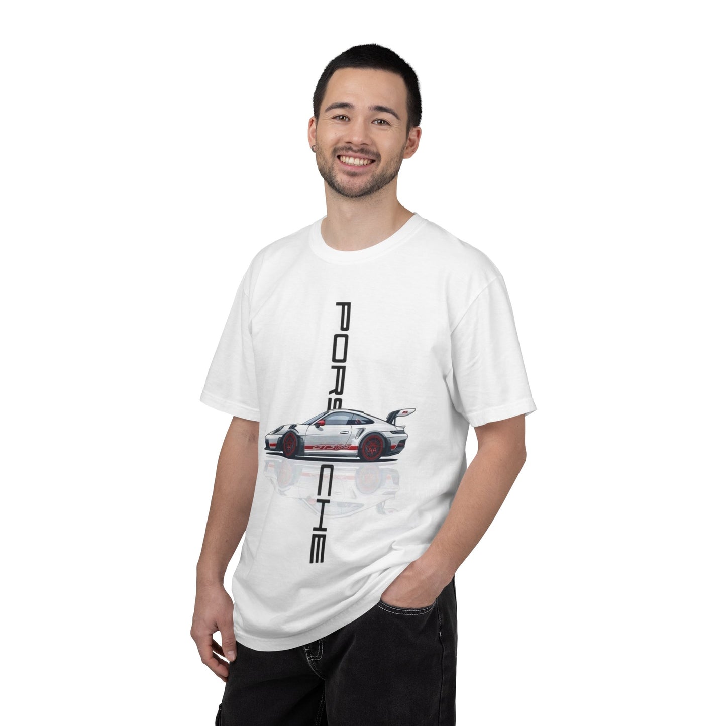 Men Porsche Racing Car Graphic T‑Shirt