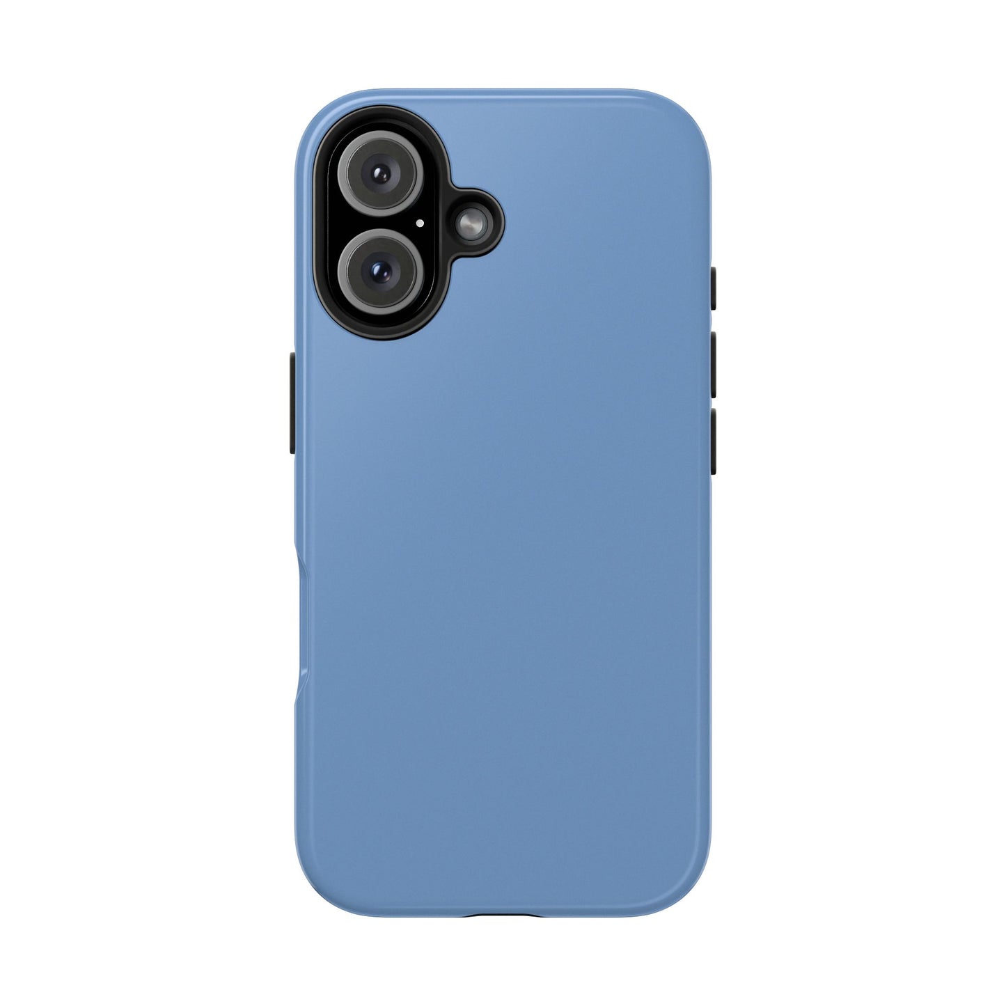 Blue phone case on a white background