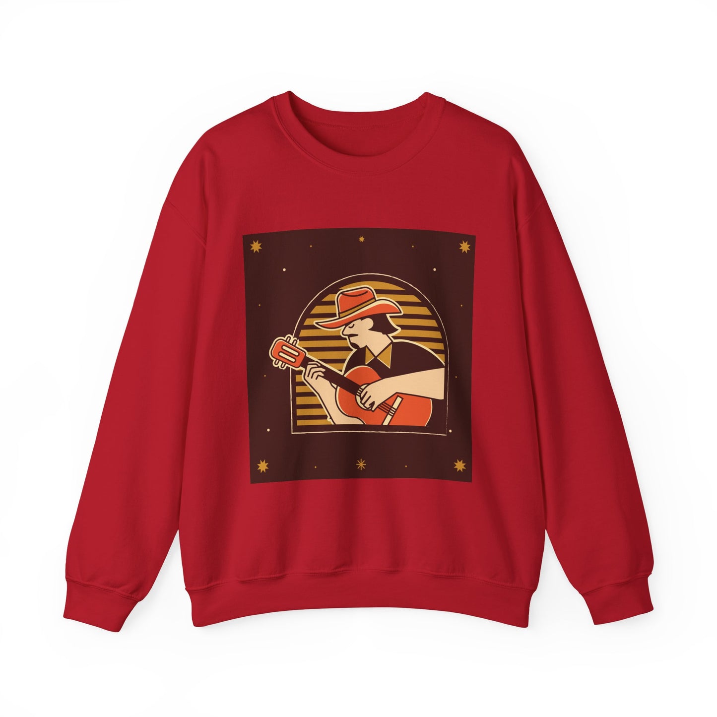 Retro Musician Graphic Unisex Crewneck Sweatshirt