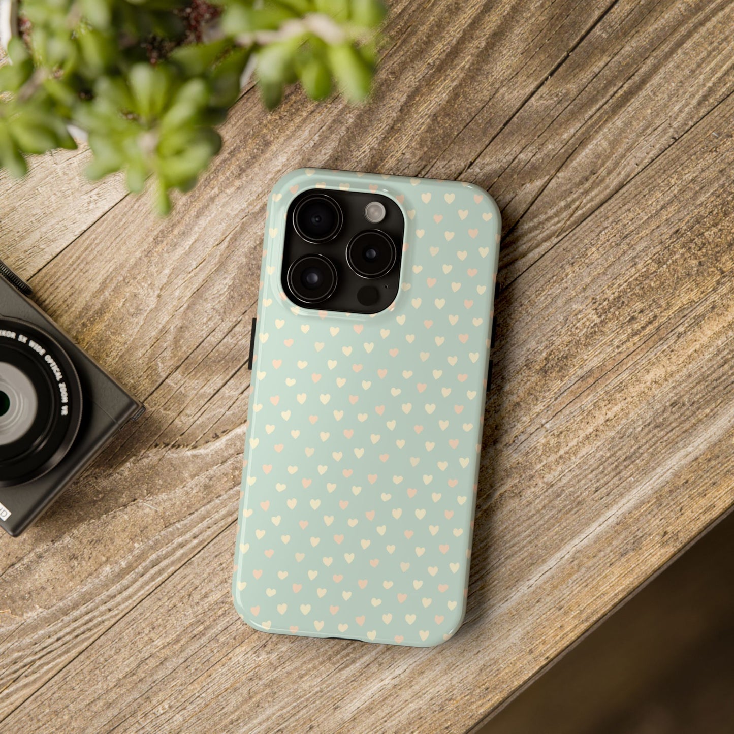 Phone Case With Heart Pattern