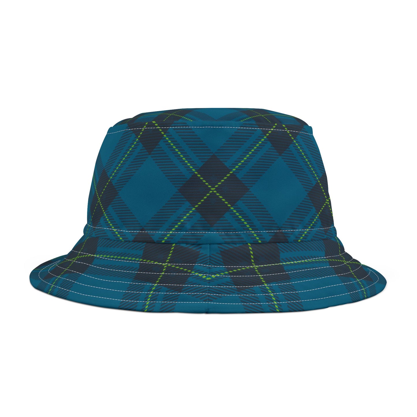 Blue Plaid Bucket Hat