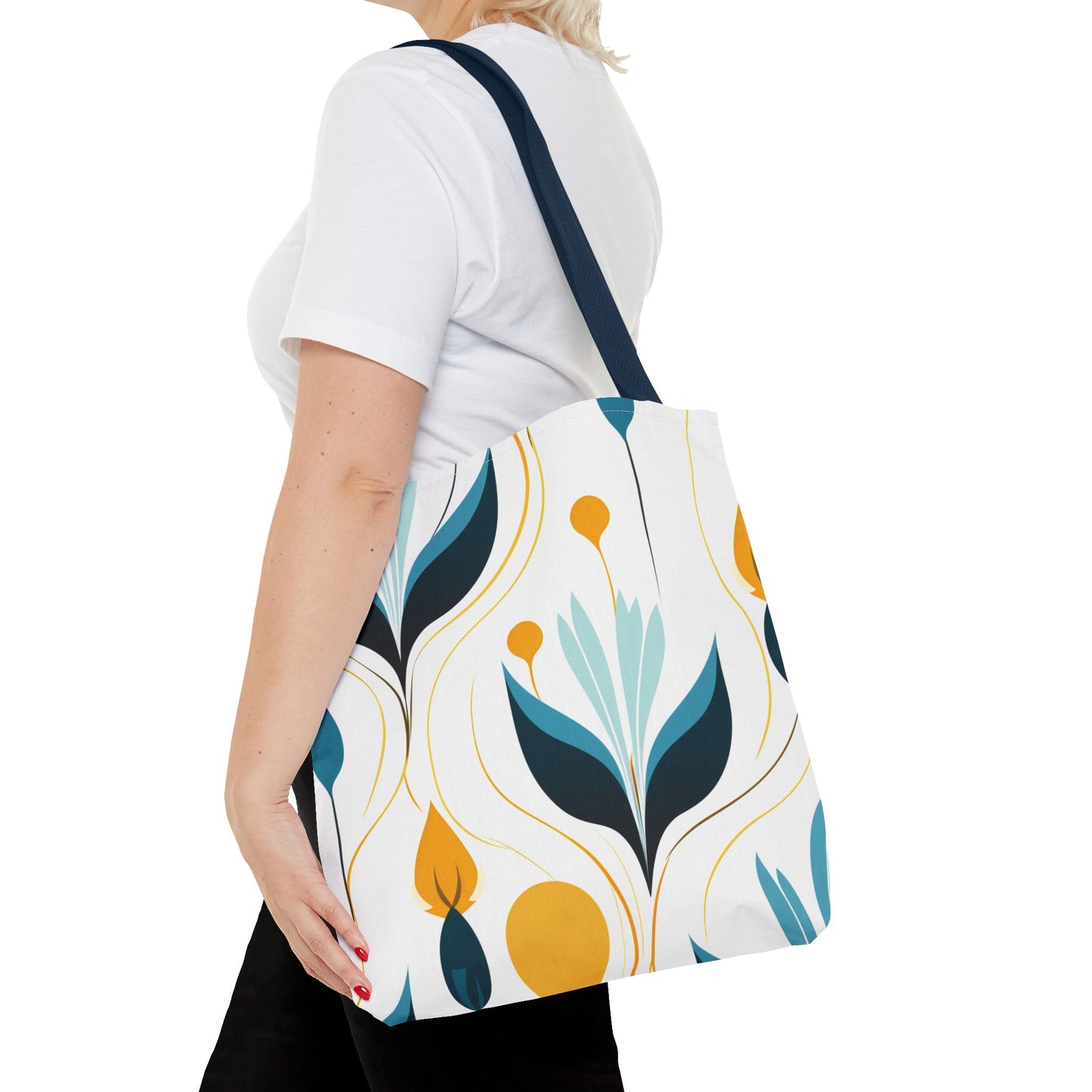 Contemporary Botanical Design Tote Bag