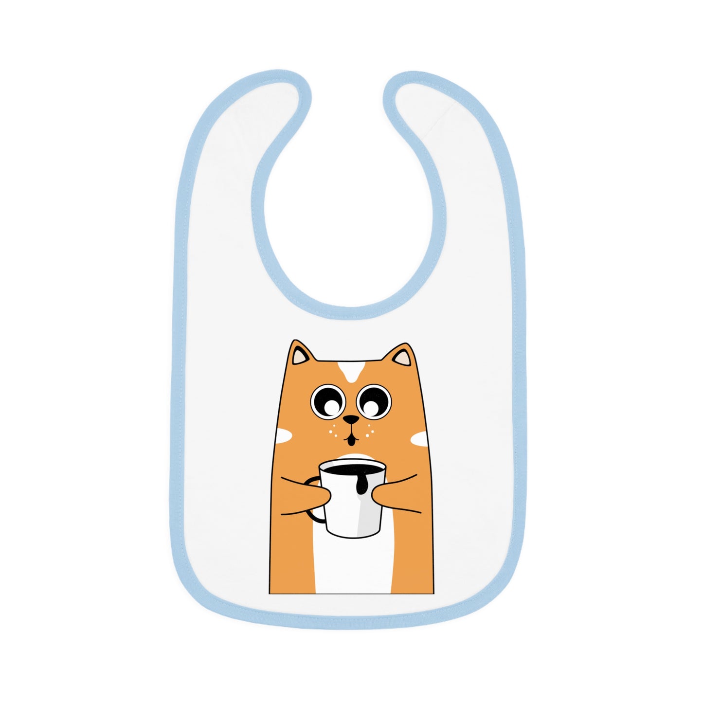 Baby Contrast Trim Jersey Bib