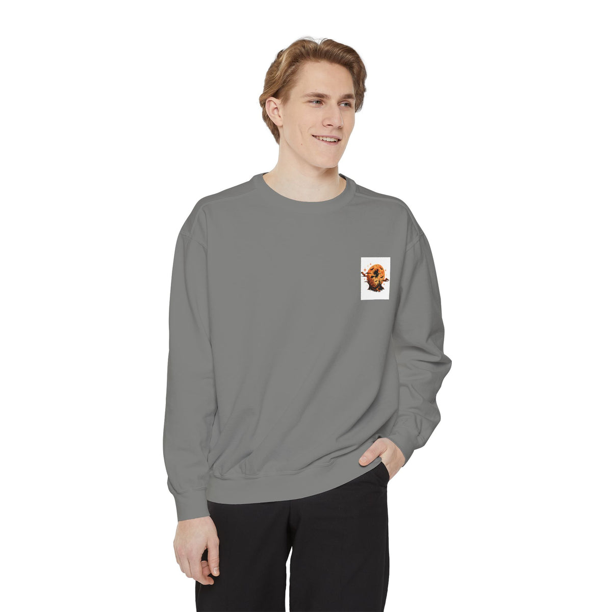 Halloween Vintage Pumpkin Ghosts and Skeletons Sweatshirt