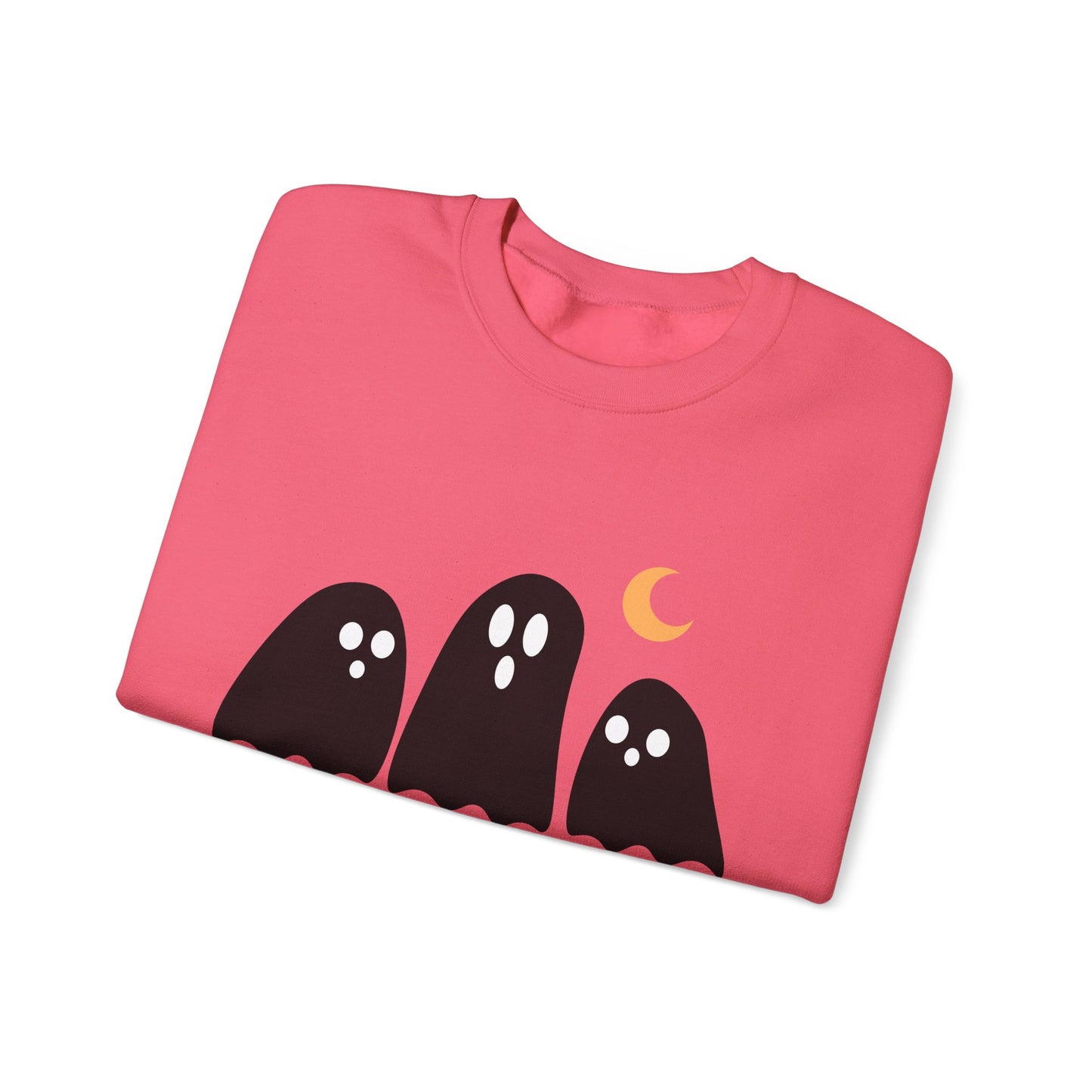 Kawaii Ghost Halloween Unisex Crewneck Sweatshirt
