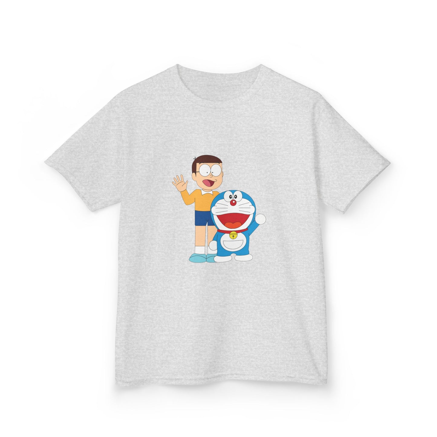 Kids Heavy Cotton Teal T-Shirt with a Graphic Design