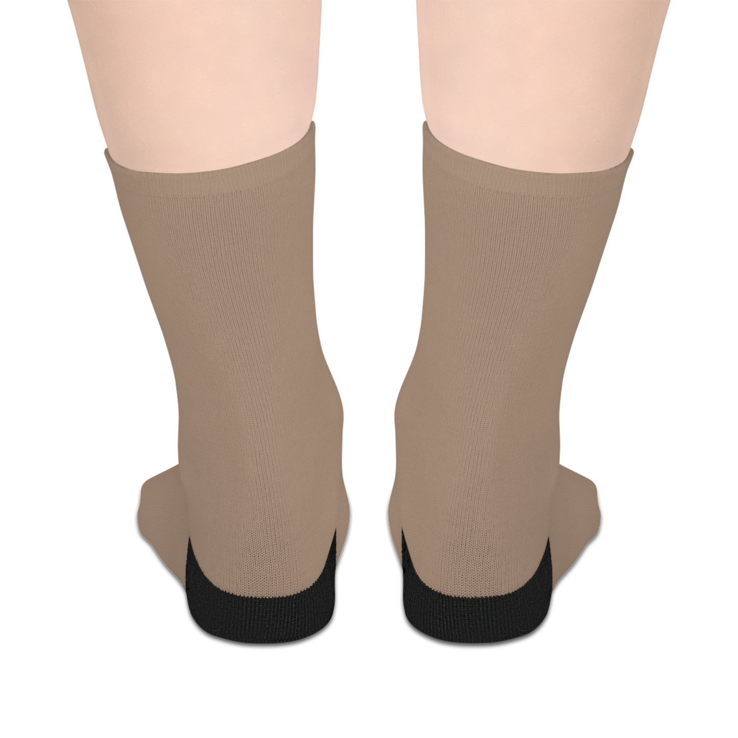 Beige Mid-length Socks