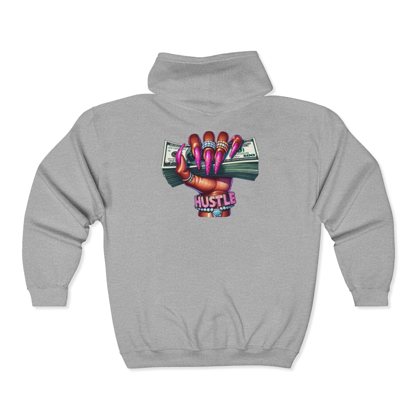 Blessed Hustle Zip Hoodie
