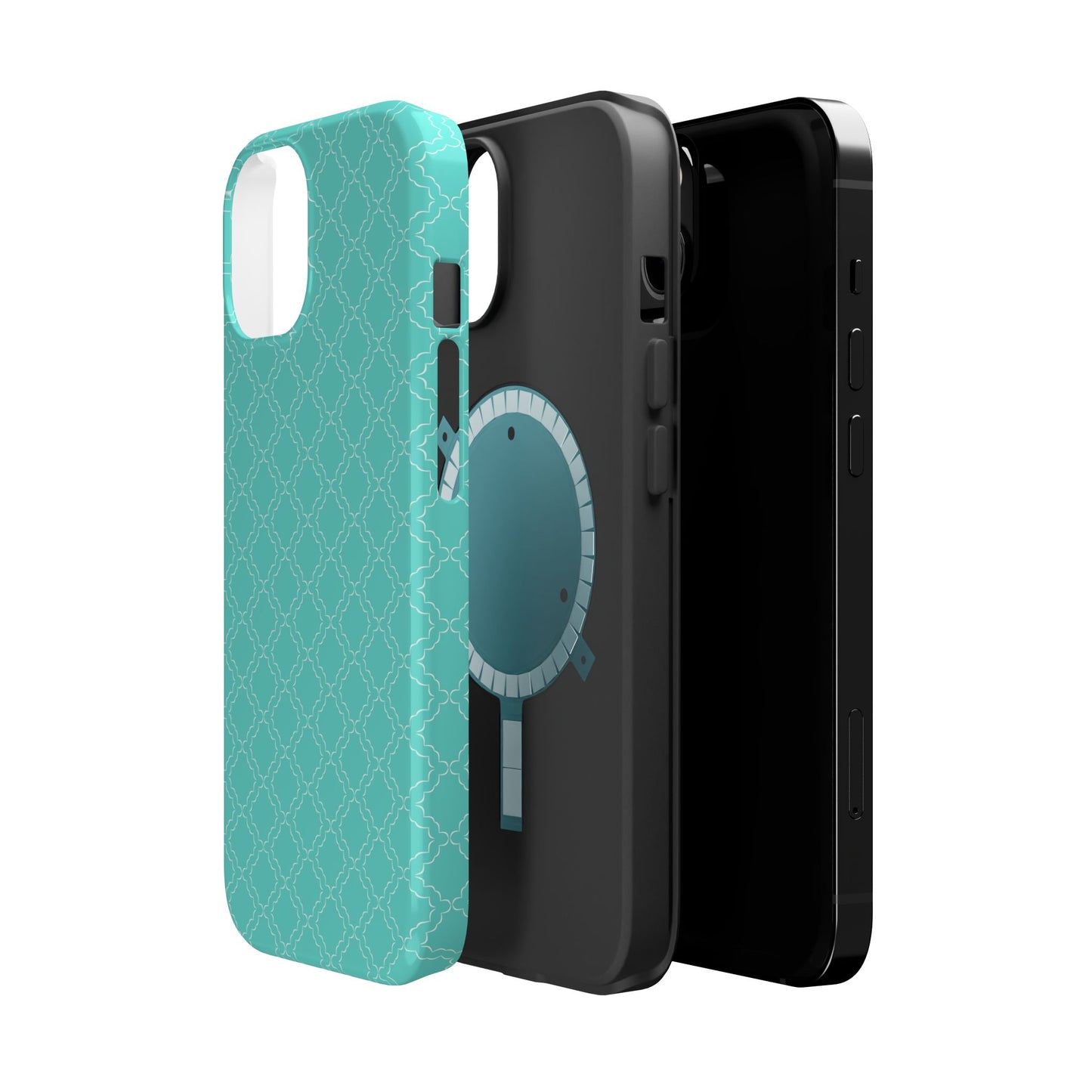 Green Phone Case Geometric Pattern