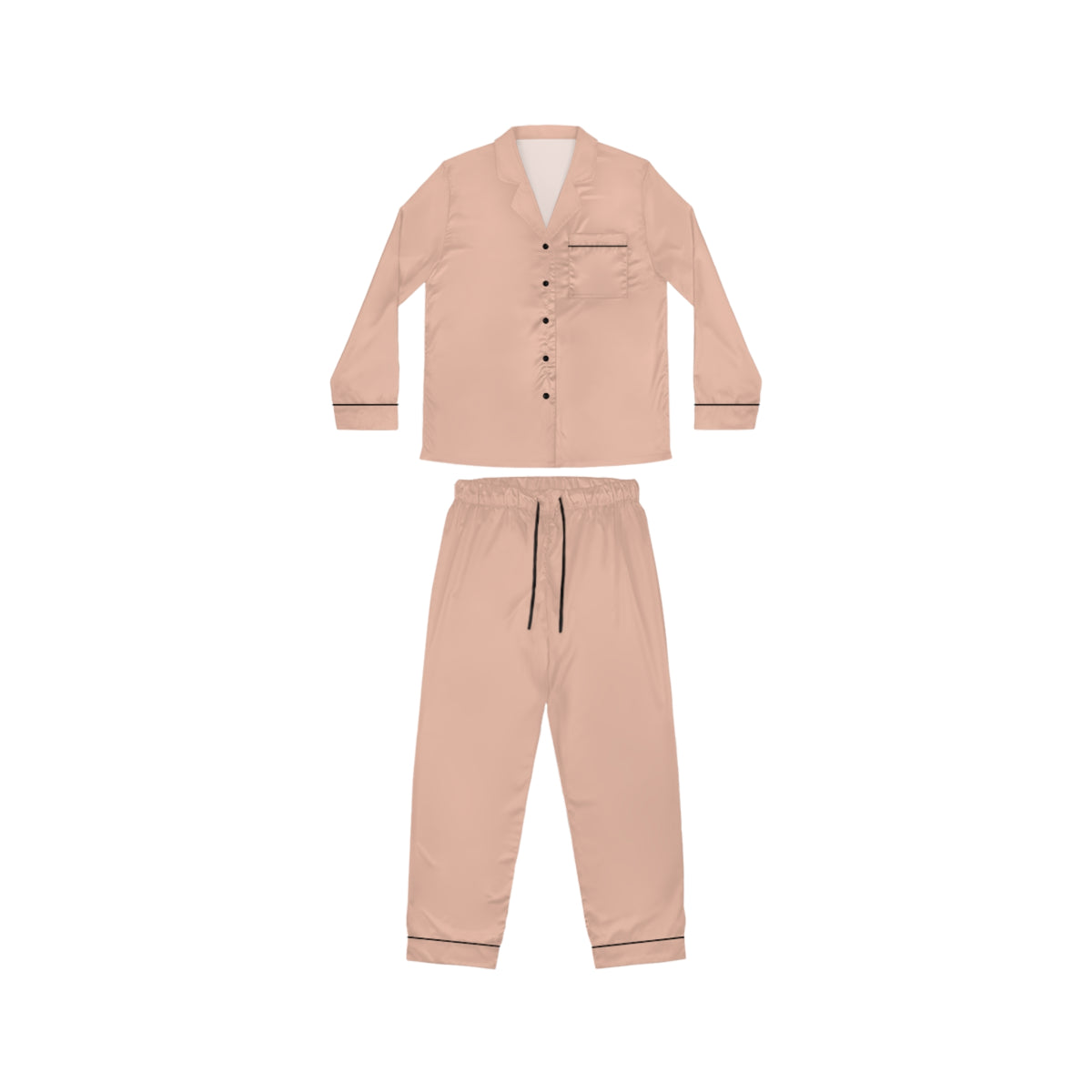 Beige Women’s Satin Pajama Set for Cozy Nightwear