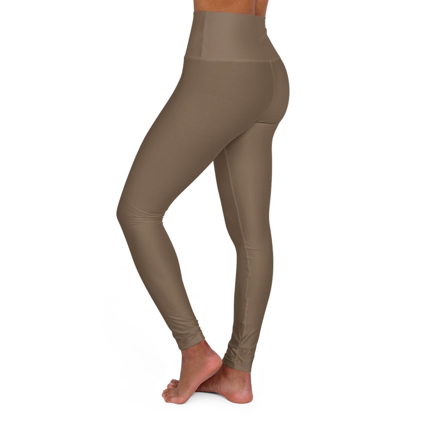 High Waisted Tan Yoga Legging for Women