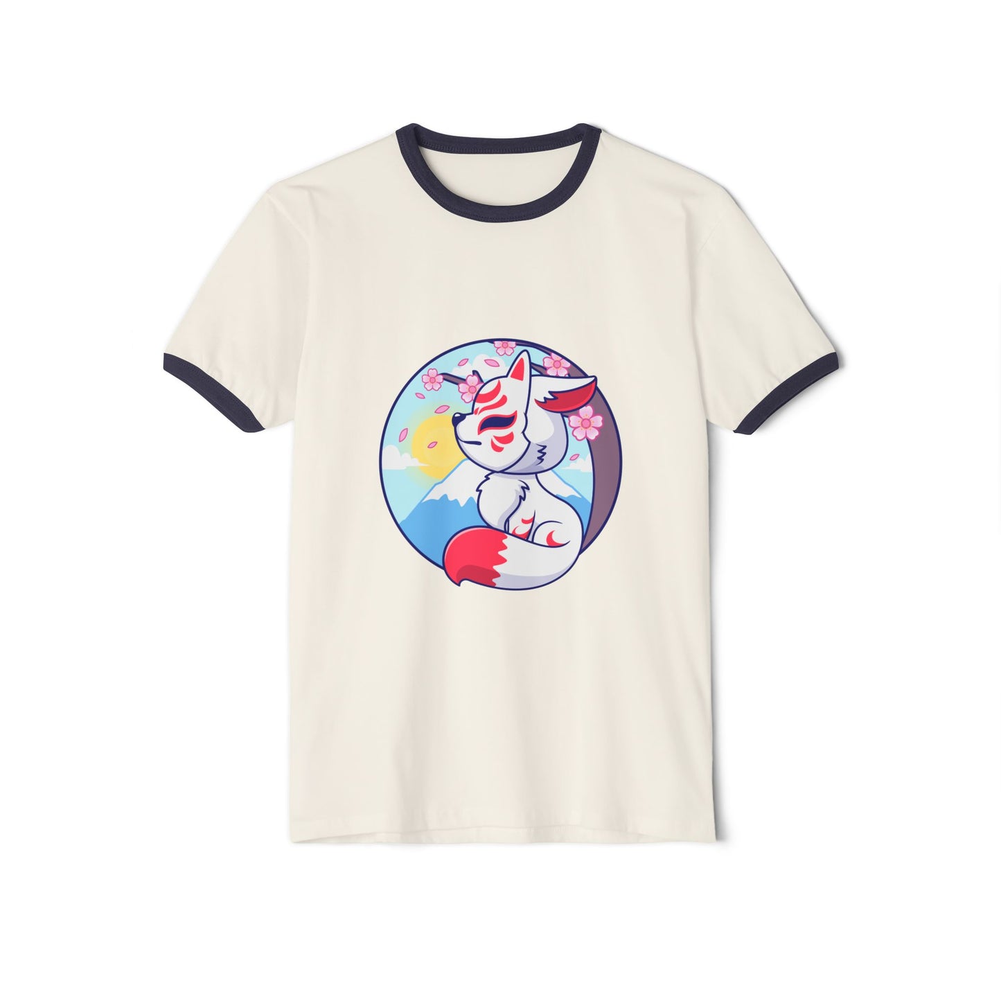 Unisex Cotton Ringer T-Shirt for Retro Casual Style