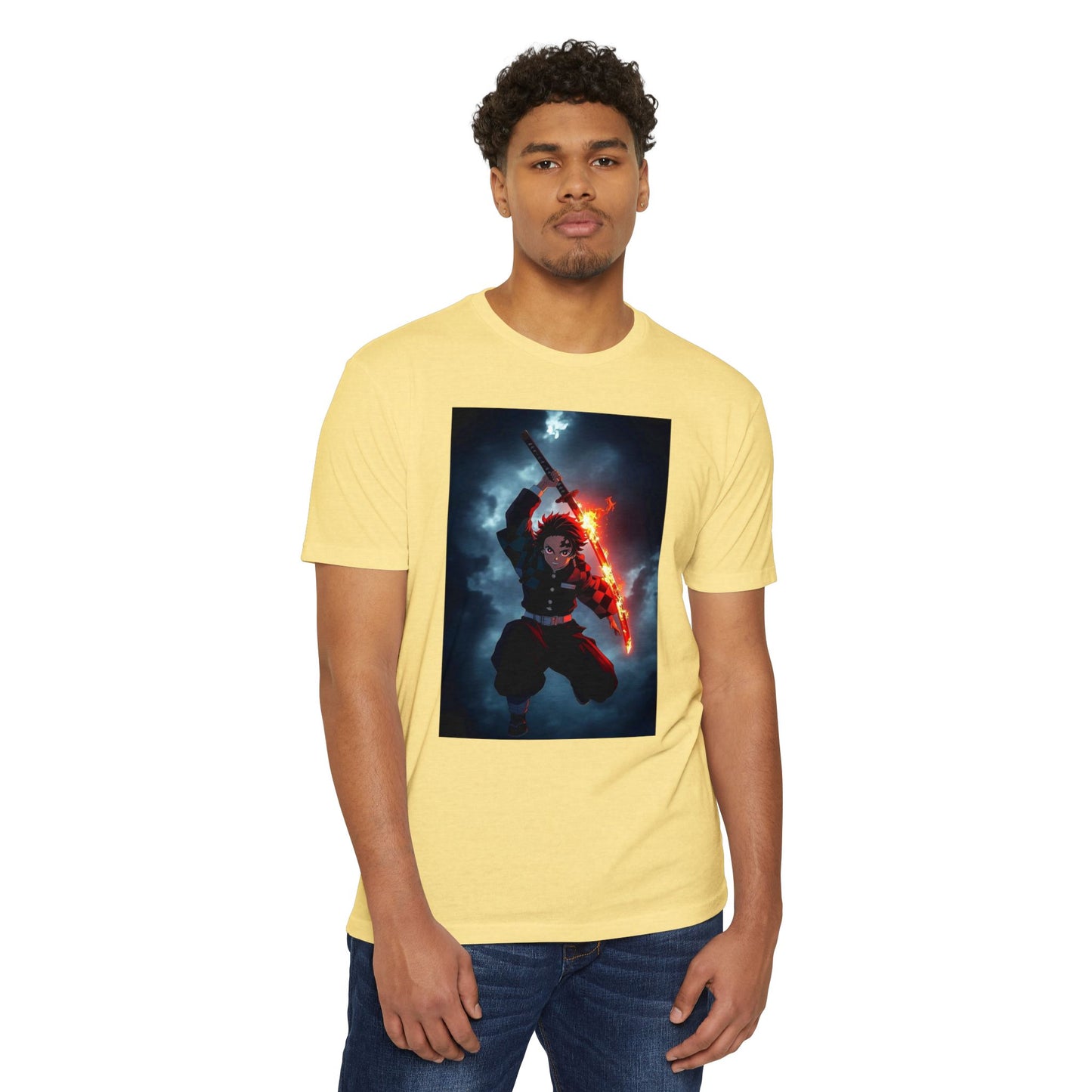 Kamado Tanjiro Men’s T-Shirt | Demon Slayer Anime Graphic Tee