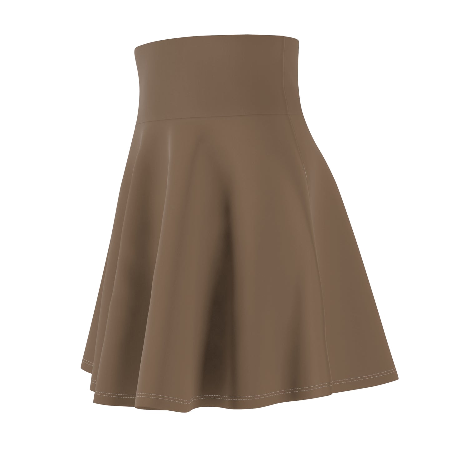 Women Skater Brown Skirt