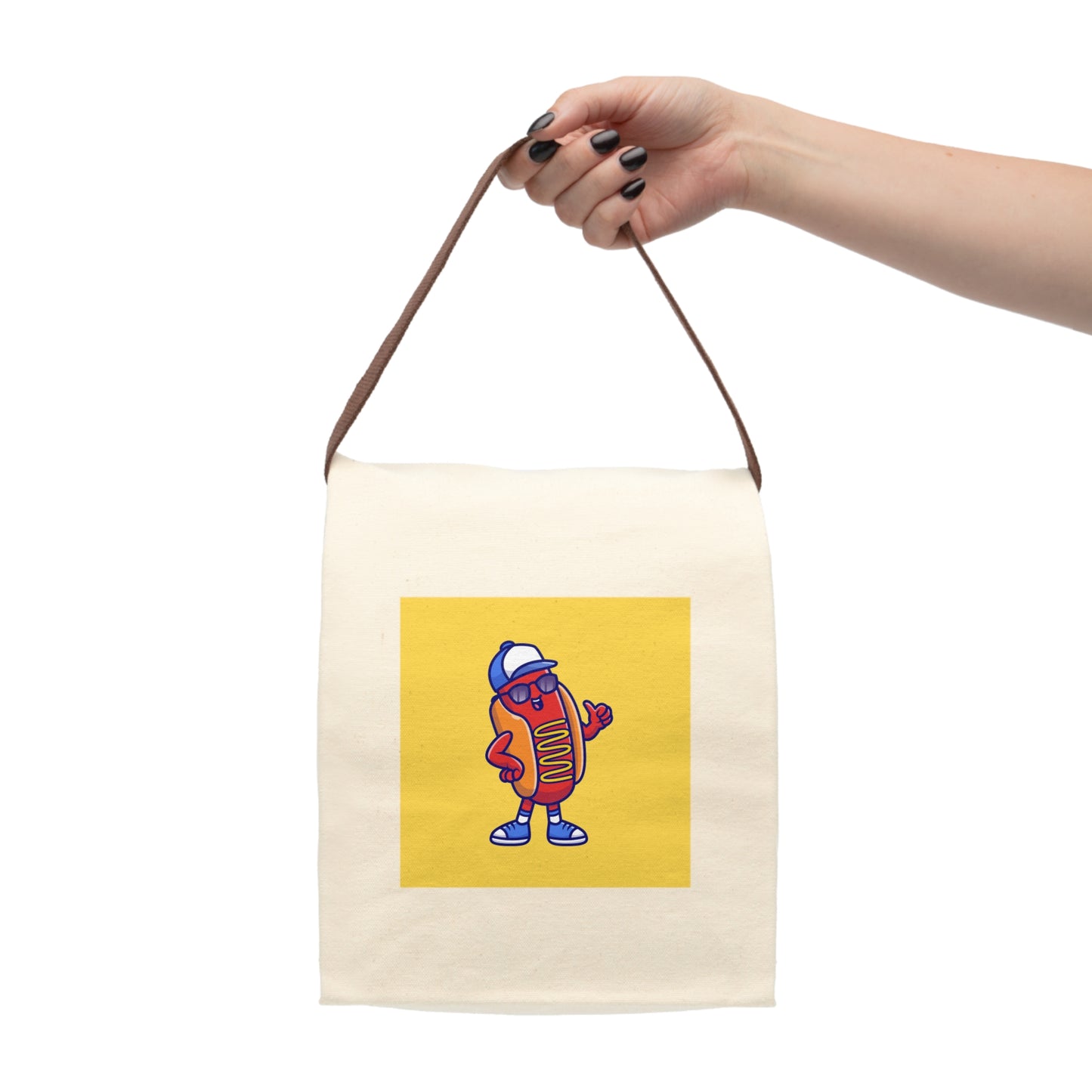 Canvas Lunch Bag With Strap