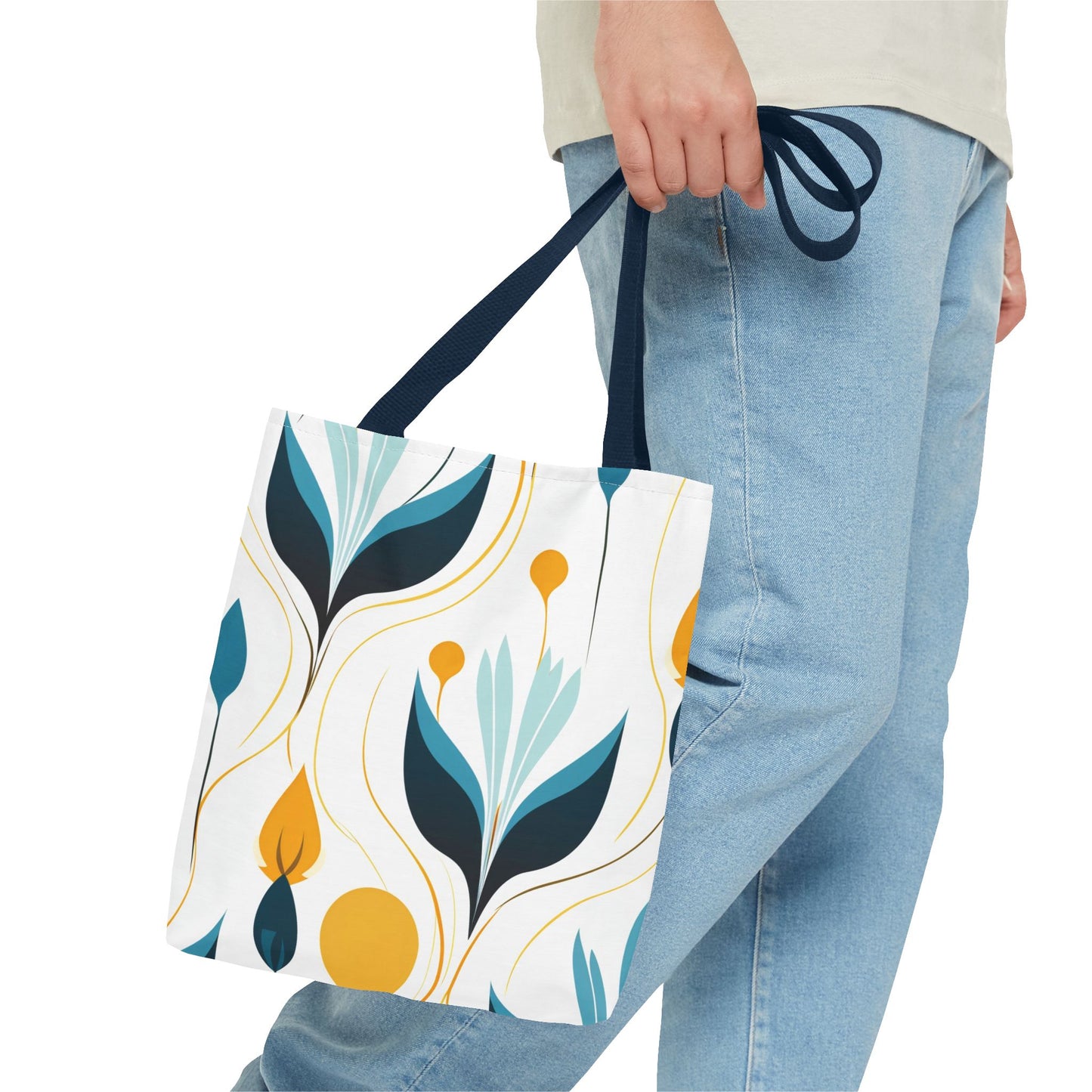 Contemporary Botanical Design Tote Bag