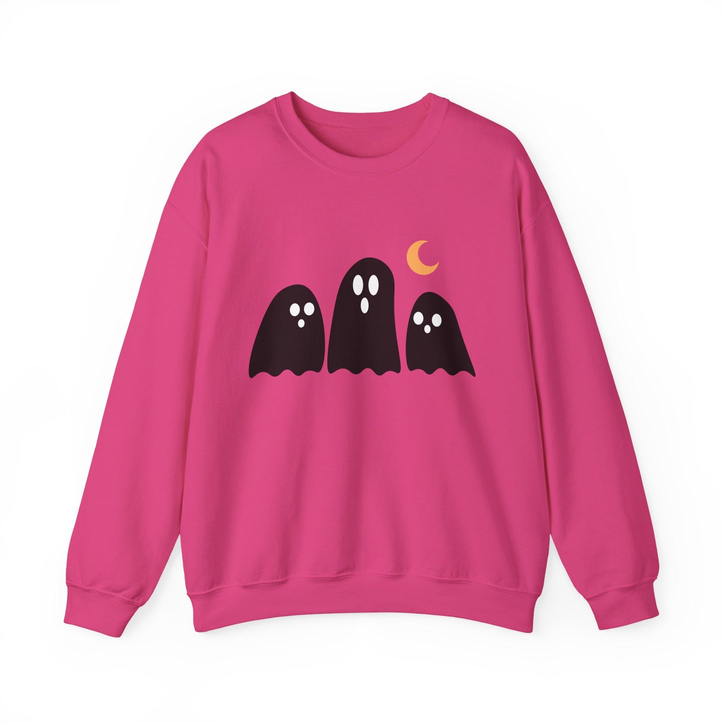 Kawaii Ghost Halloween Unisex Crewneck Sweatshirt